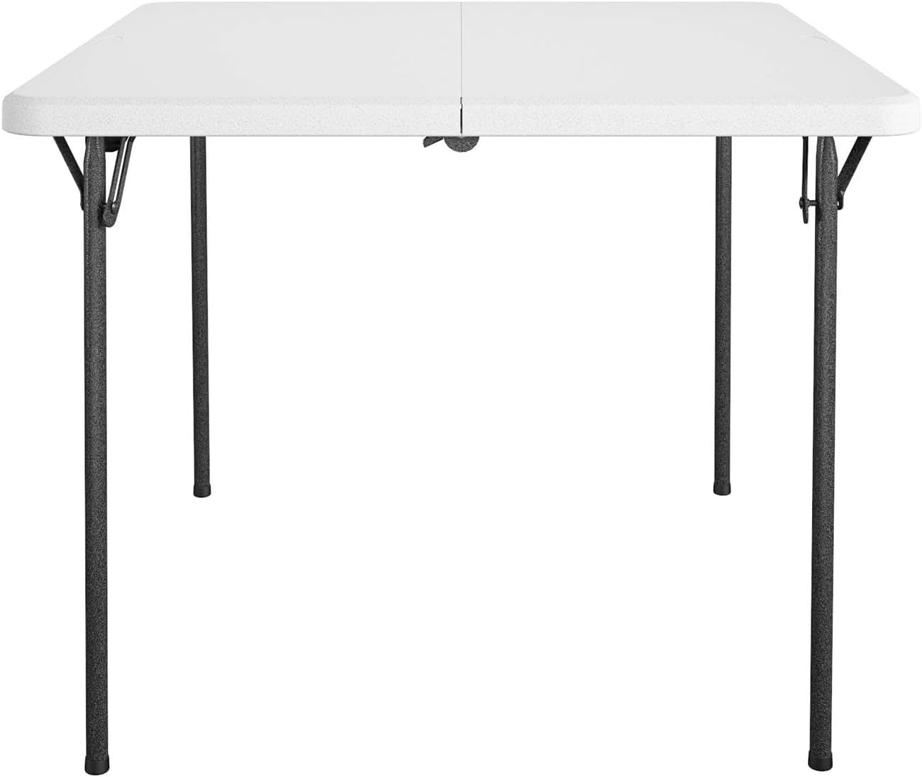 Fold-in-Half Banquet Table w/Handle, 6ft, White