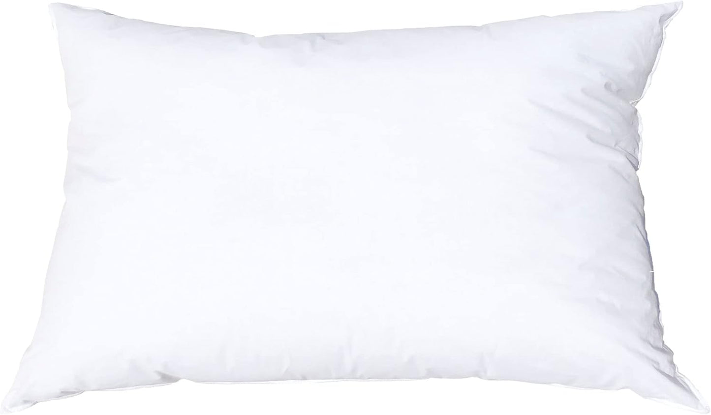 Synthetic Down Pillow Insert - 18x28 Down Alternative Pillow, Ultra Soft, Large Rectangle, Lumbar, Back, Sofa, Sleeping Pillow - 1 Decorative Pillow Form