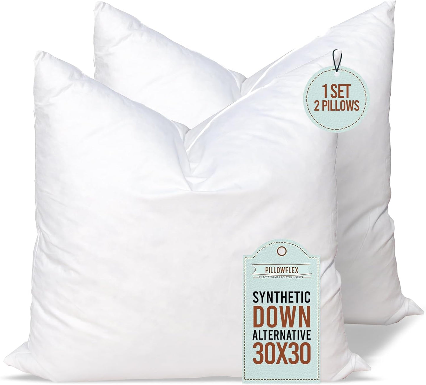 Synthetic Down Pillow Insert - 18x28 Down Alternative Pillow, Ultra Soft, Large Rectangle, Lumbar, Back, Sofa, Sleeping Pillow - 1 Decorative Pillow Form