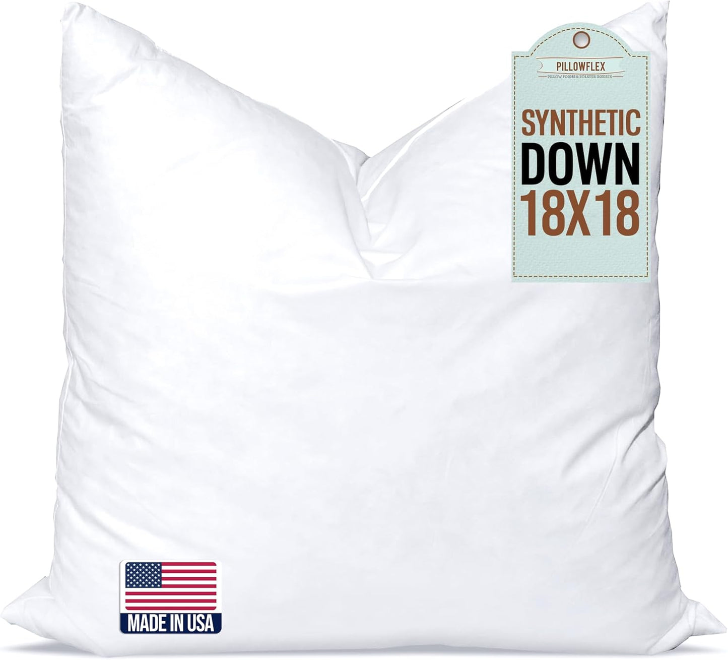 Synthetic Down Pillow Insert - 18x28 Down Alternative Pillow, Ultra Soft, Large Rectangle, Lumbar, Back, Sofa, Sleeping Pillow - 1 Decorative Pillow Form