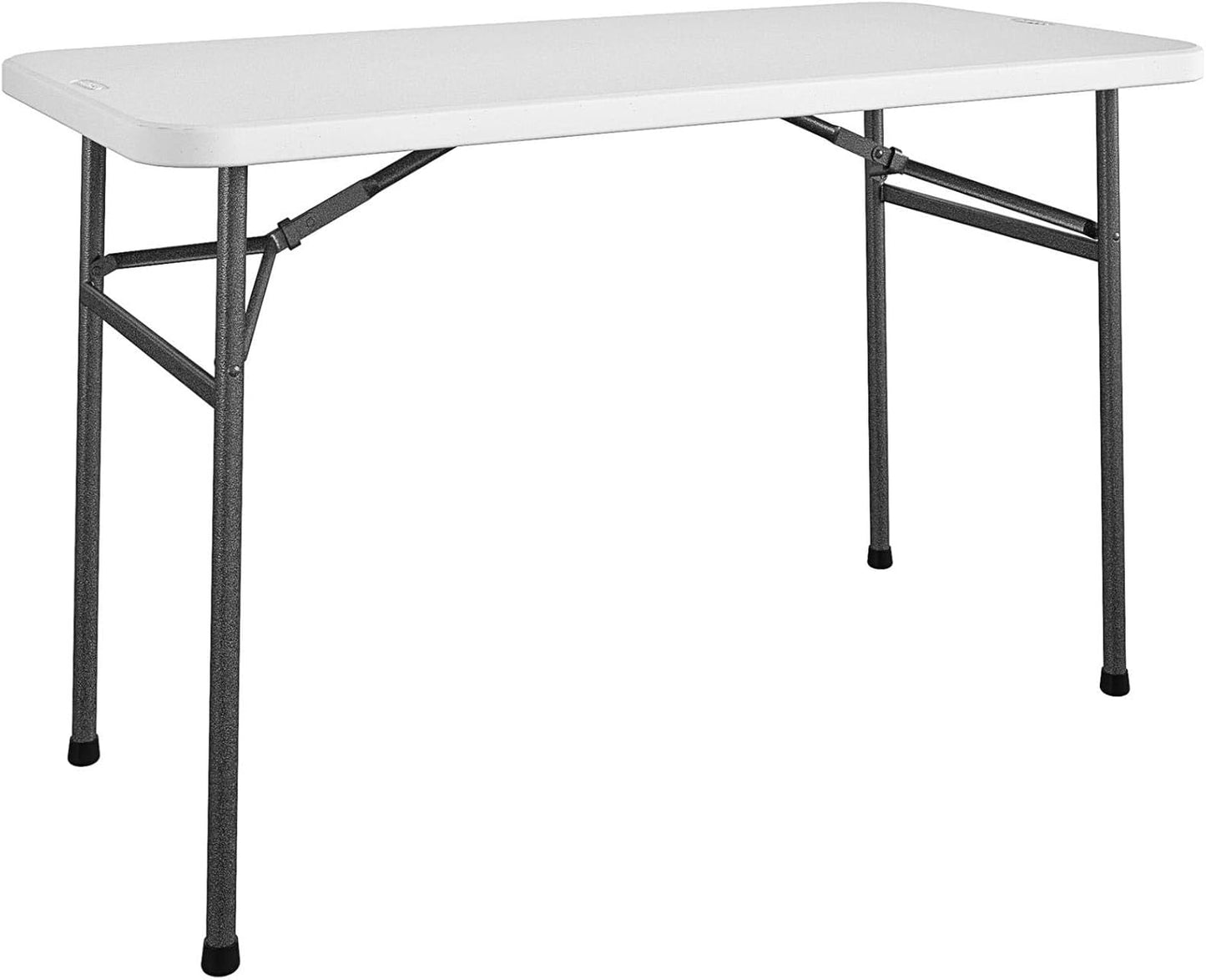 Fold-in-Half Banquet Table w/Handle, 6ft, White