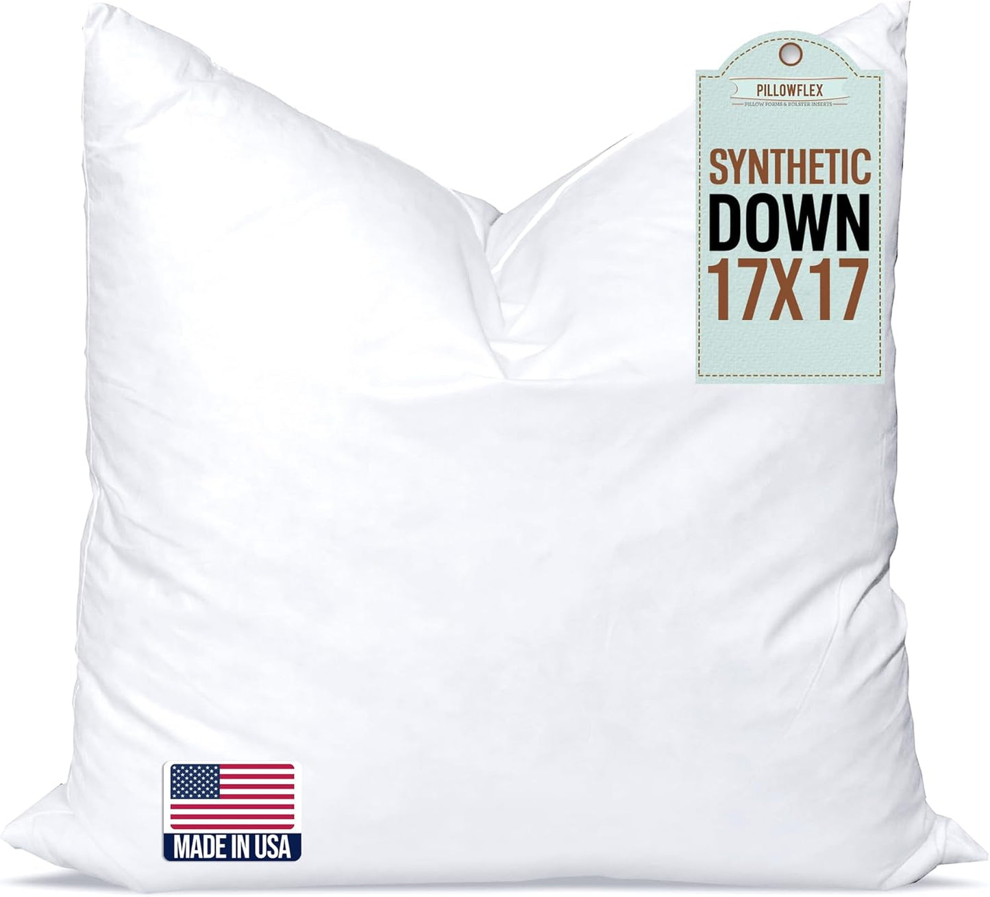 Synthetic Down Pillow Insert - 18x28 Down Alternative Pillow, Ultra Soft, Large Rectangle, Lumbar, Back, Sofa, Sleeping Pillow - 1 Decorative Pillow Form