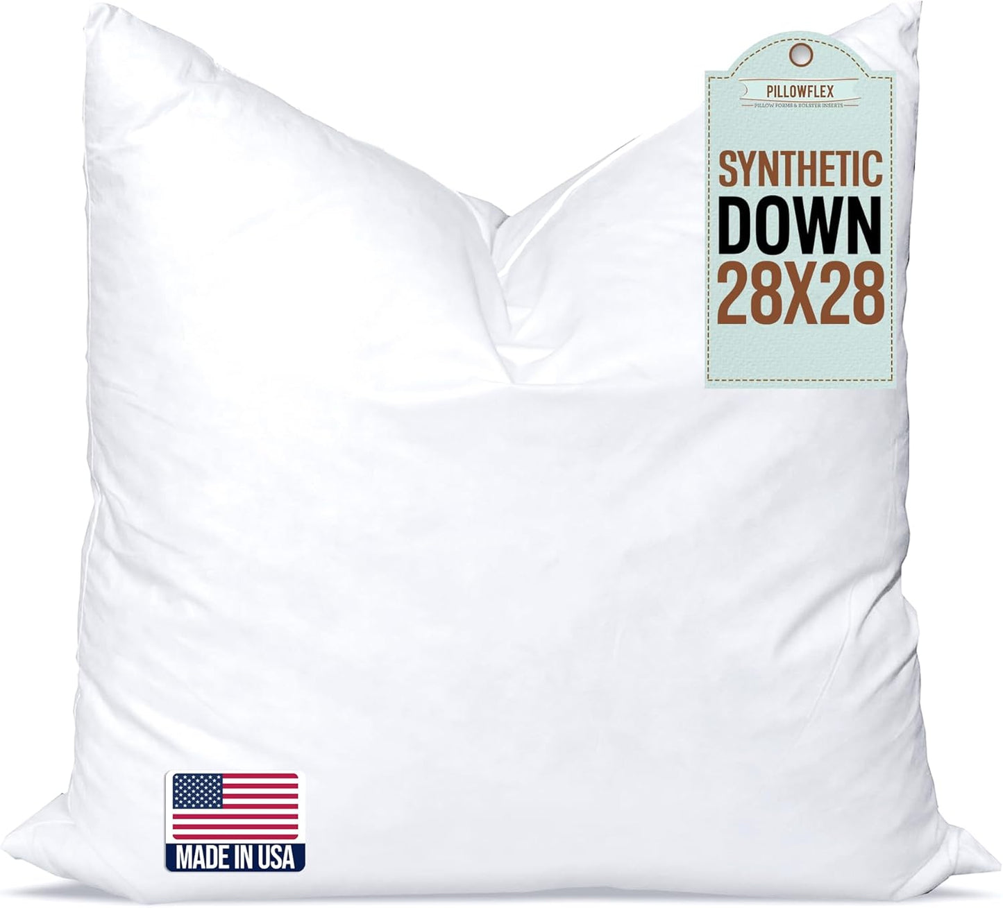 Synthetic Down Pillow Insert - 18x28 Down Alternative Pillow, Ultra Soft, Large Rectangle, Lumbar, Back, Sofa, Sleeping Pillow - 1 Decorative Pillow Form