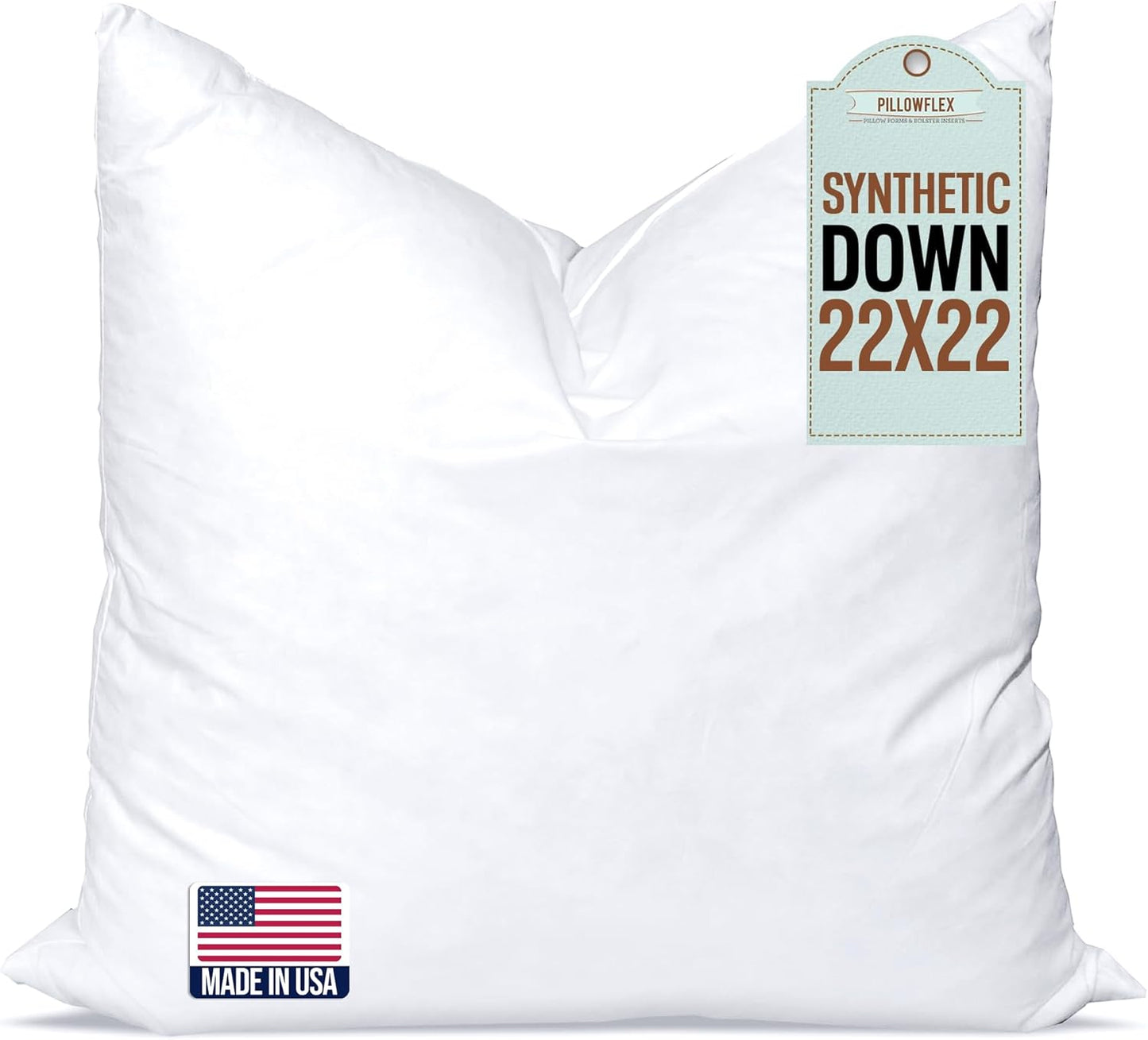 Synthetic Down Pillow Insert - 18x28 Down Alternative Pillow, Ultra Soft, Large Rectangle, Lumbar, Back, Sofa, Sleeping Pillow - 1 Decorative Pillow Form