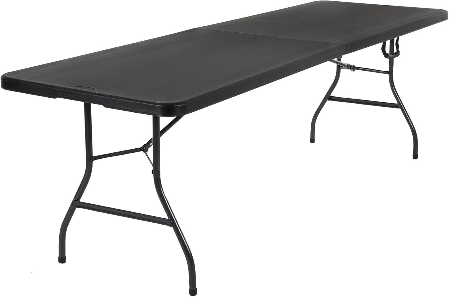 Fold-in-Half Banquet Table w/Handle, 6ft, White