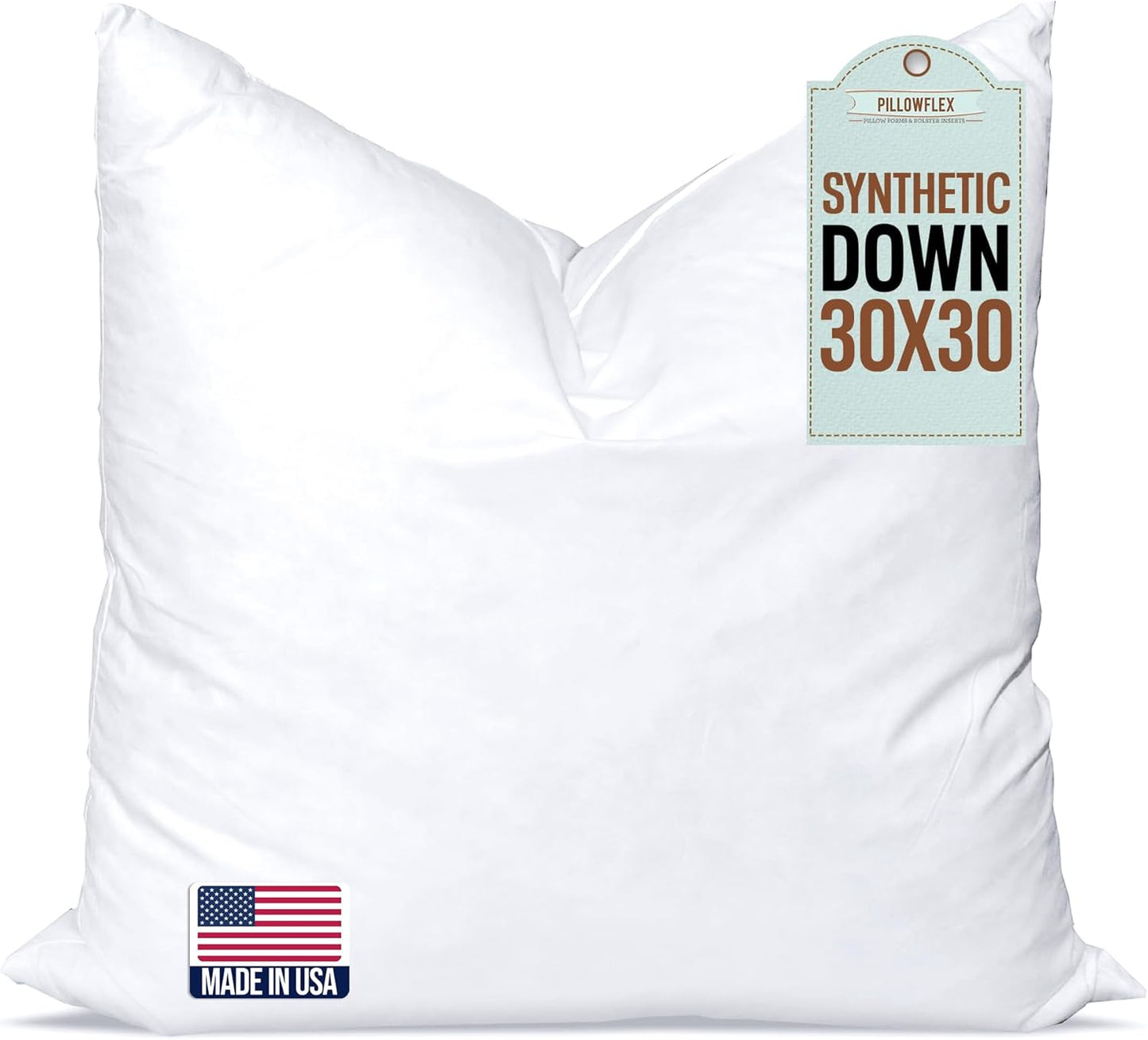 Synthetic Down Pillow Insert - 18x28 Down Alternative Pillow, Ultra Soft, Large Rectangle, Lumbar, Back, Sofa, Sleeping Pillow - 1 Decorative Pillow Form