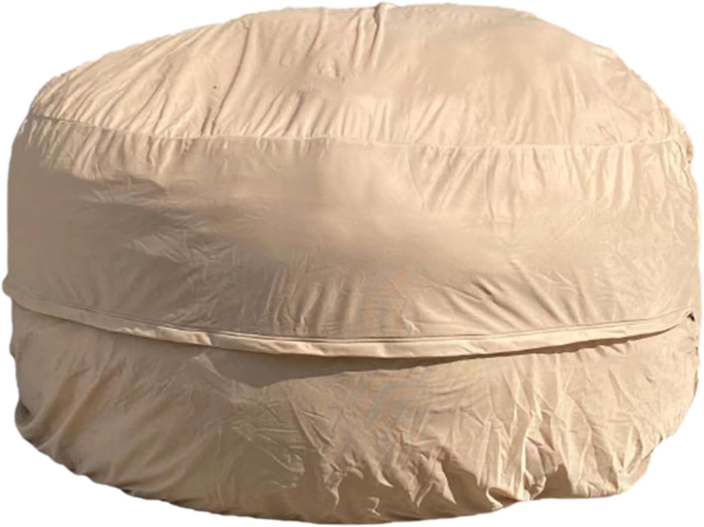 Bean Bag Chair for Adults Kids Without Filling Comfy Fluffy Giant Round Beanbag Lazy Sofa Cover for Reading Chair Floor Chair, 6FT, Grey