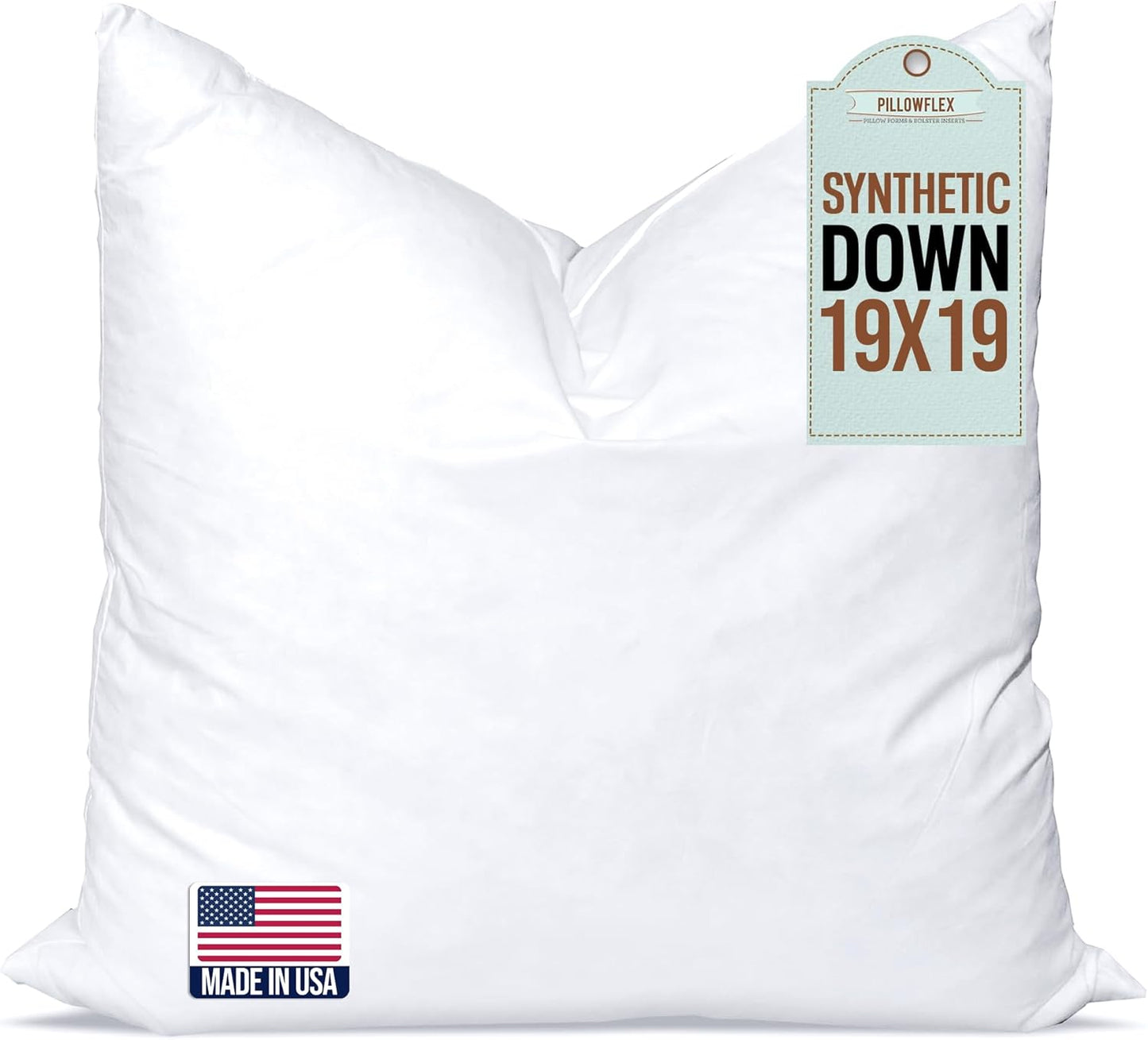 Synthetic Down Pillow Insert - 18x28 Down Alternative Pillow, Ultra Soft, Large Rectangle, Lumbar, Back, Sofa, Sleeping Pillow - 1 Decorative Pillow Form