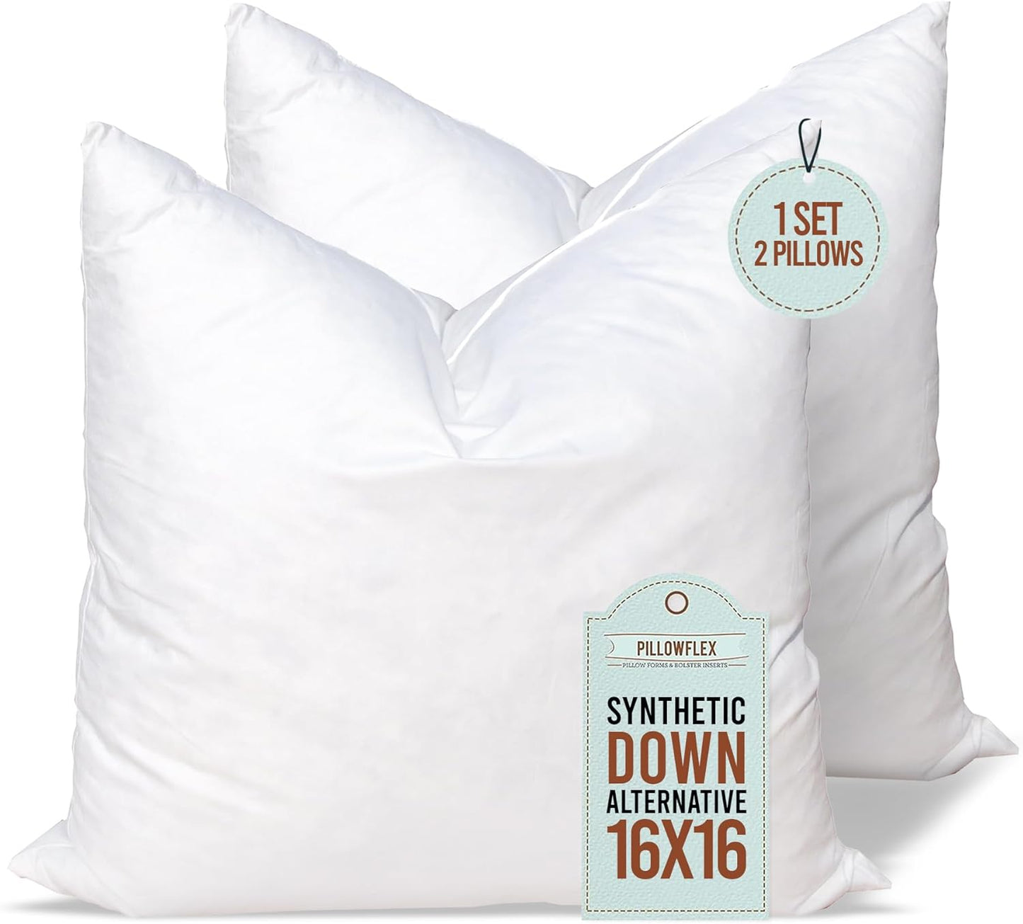 Synthetic Down Pillow Insert - 18x28 Down Alternative Pillow, Ultra Soft, Large Rectangle, Lumbar, Back, Sofa, Sleeping Pillow - 1 Decorative Pillow Form