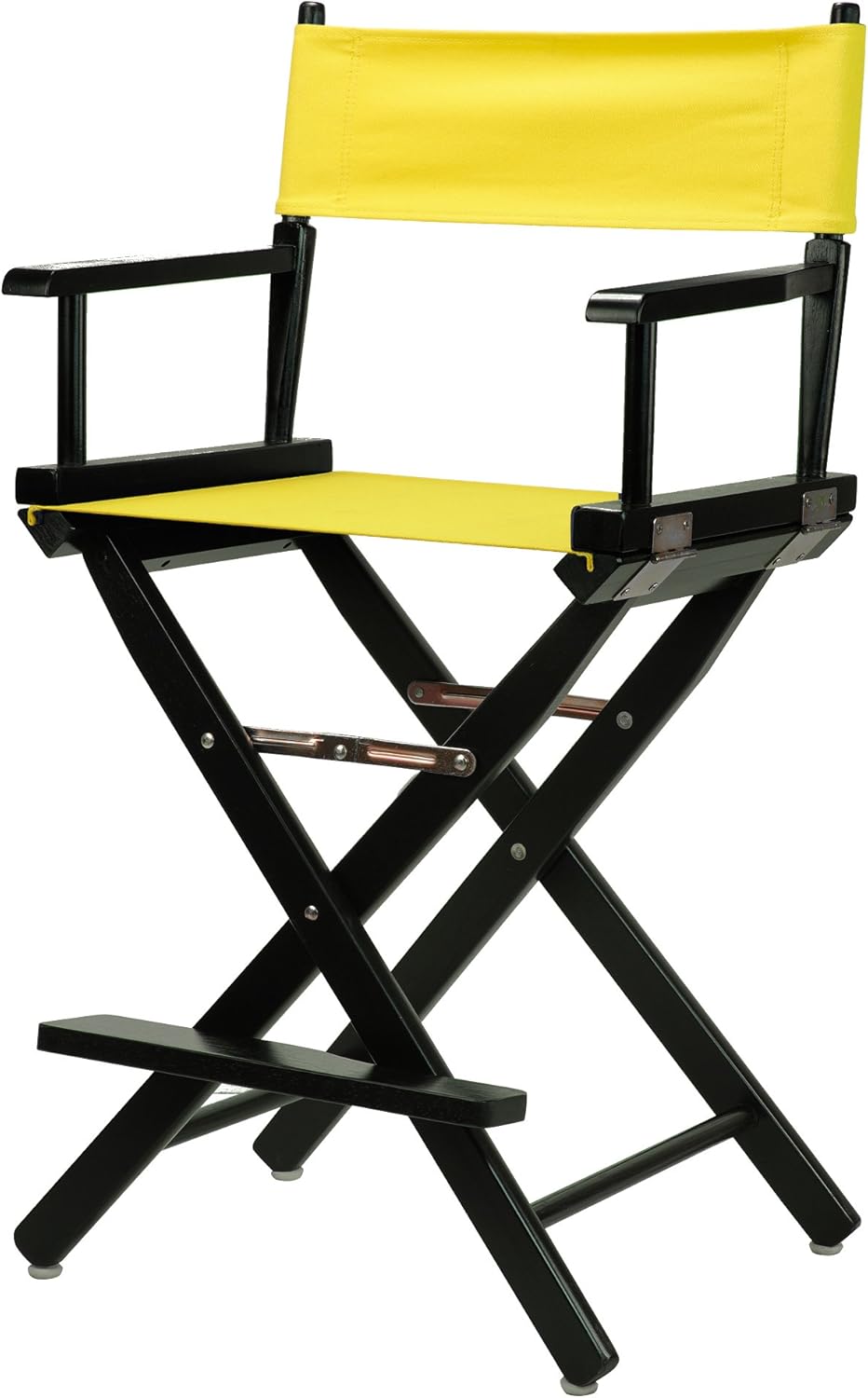 Casual Home 24" Director's Chair Black Frame-with Black Canvas, Counter Height