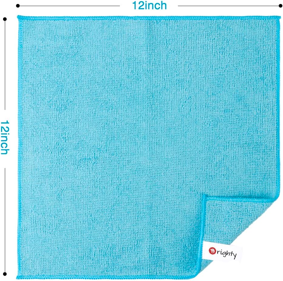 Cleaning Cloths Pack of 120, Highly Absorbent Microfiber Cleaning Supplies, Lint Free Cloths for Multiple-use, Powerful Dust Removal Clean Rags for House, Kitchen, Car Care(12x12 inch)