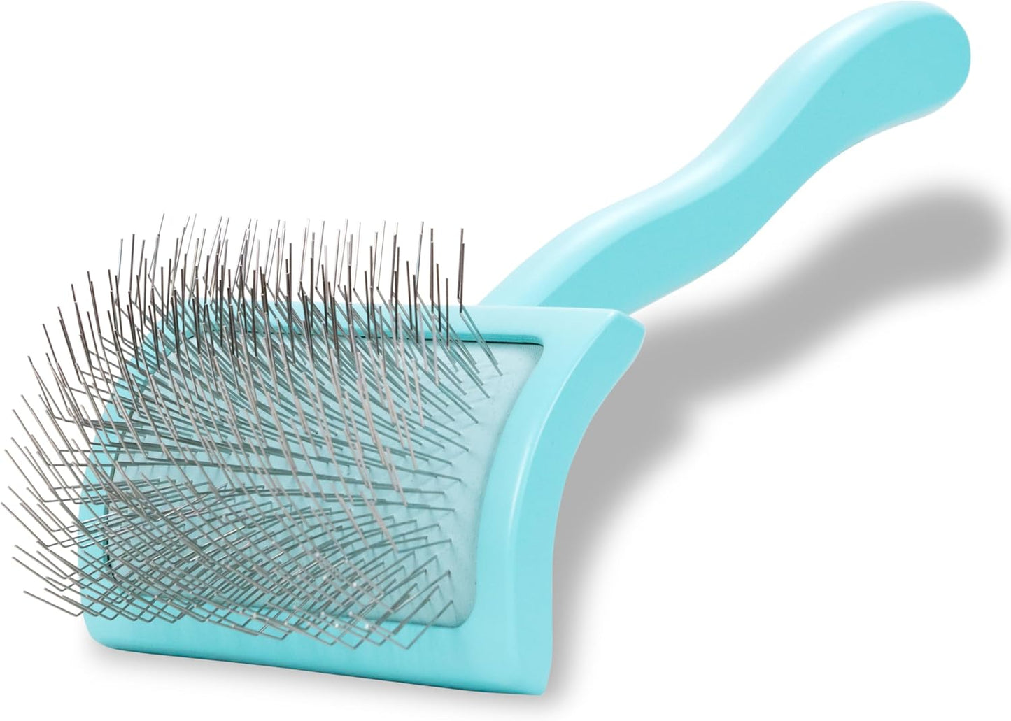 Dog Slicker Brush, Groom Like a Professional, Fluff Detangle Style, Saves Time Energy, Made in Germany, Coral, Medium