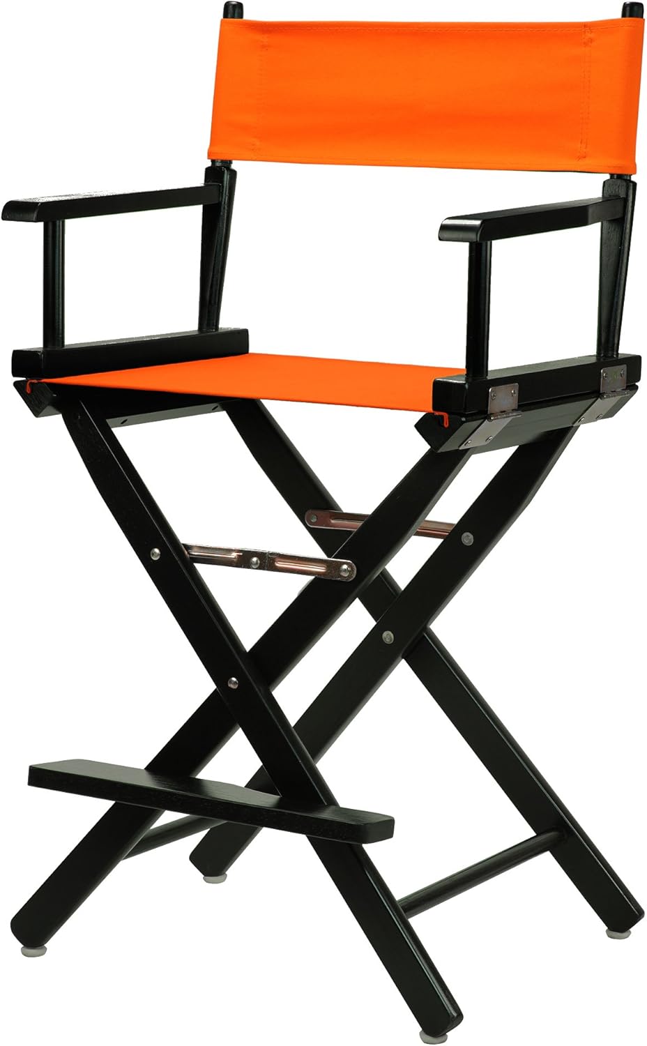 Casual Home 24" Director's Chair Black Frame-with Black Canvas, Counter Height