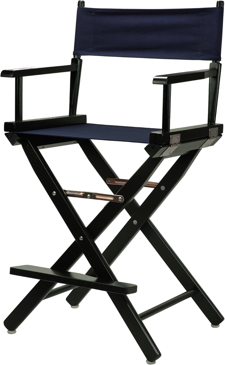 Casual Home 24" Director's Chair Black Frame-with Black Canvas, Counter Height