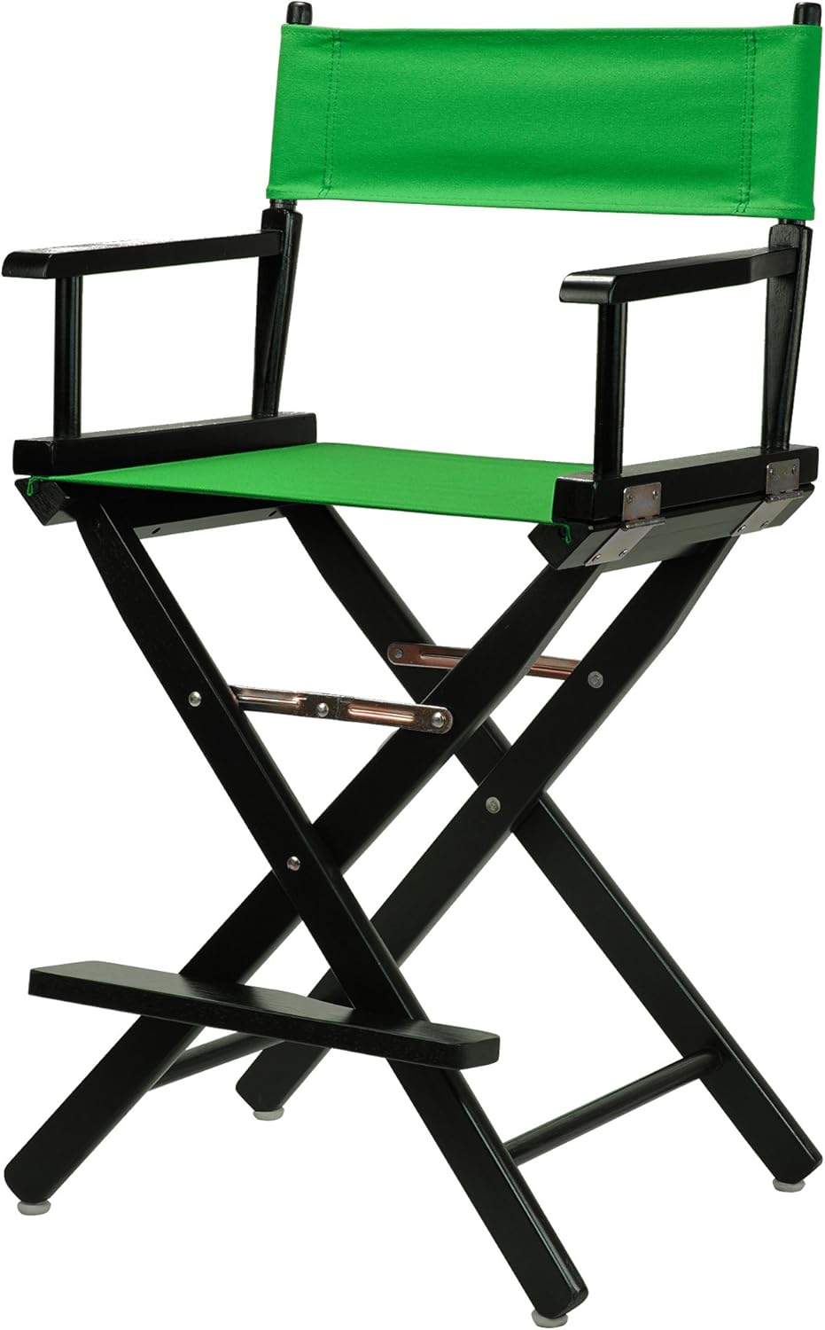Casual Home 24" Director's Chair Black Frame-with Black Canvas, Counter Height