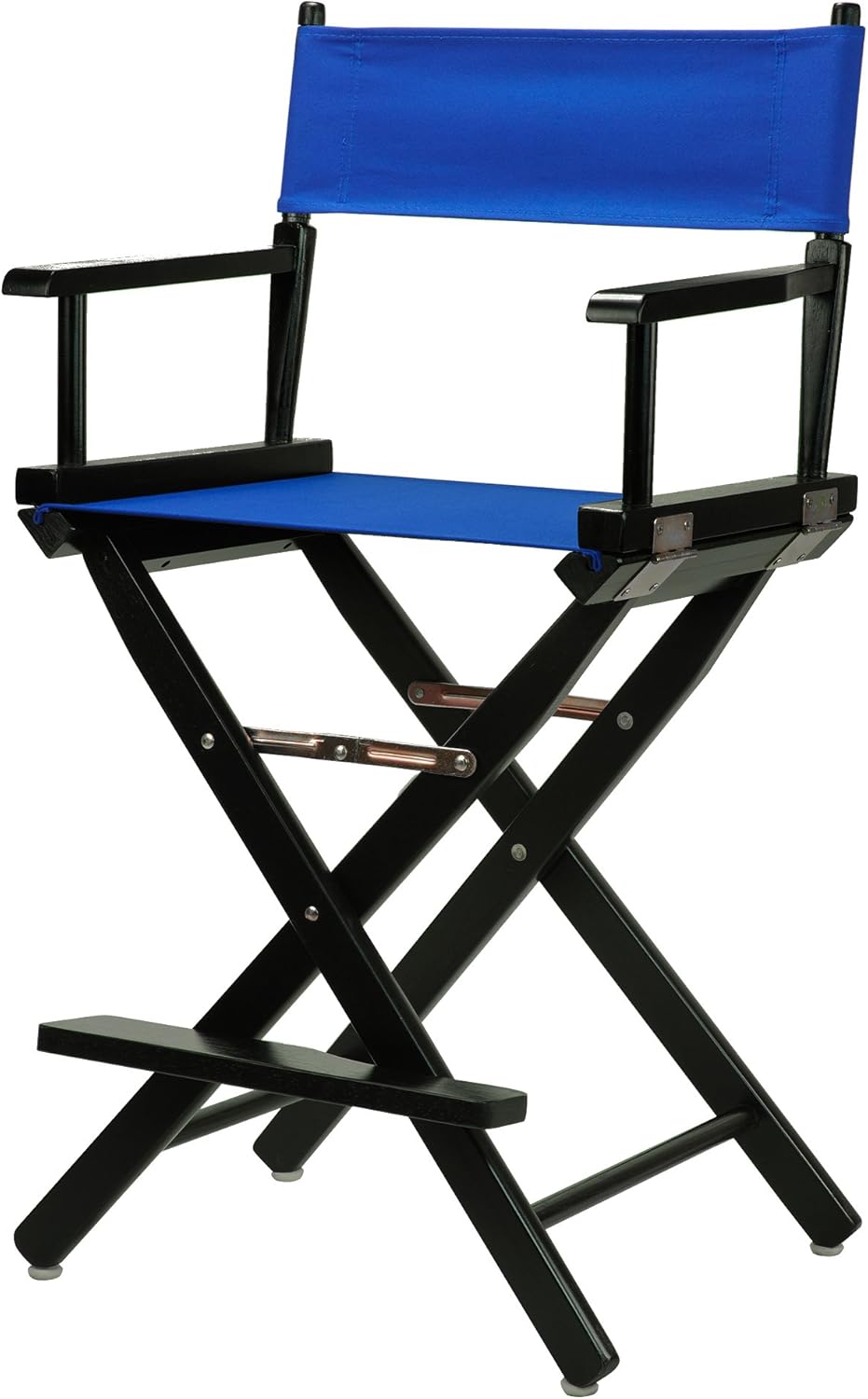 Casual Home 24" Director's Chair Black Frame-with Black Canvas, Counter Height