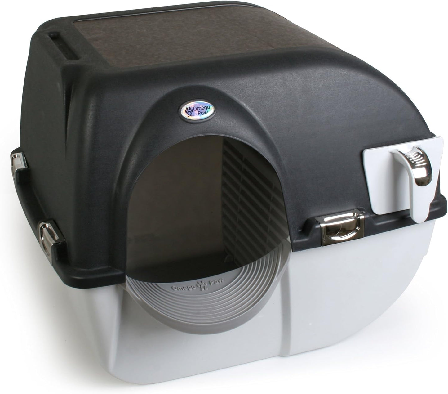 Self Cleaning Roll 'n Clean Litter Box, Midnight Black, Large (EL-RA20-1)