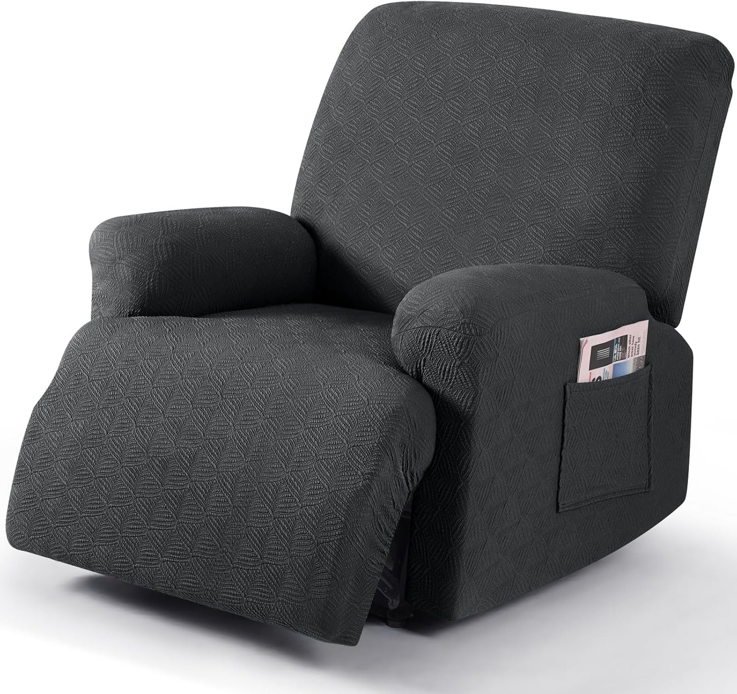 Recliner Covers Recliner Chair Covers Reclining Couch Covers Sofa Slipcovers Stretch Soft Washable (Single-Seater, Cream)