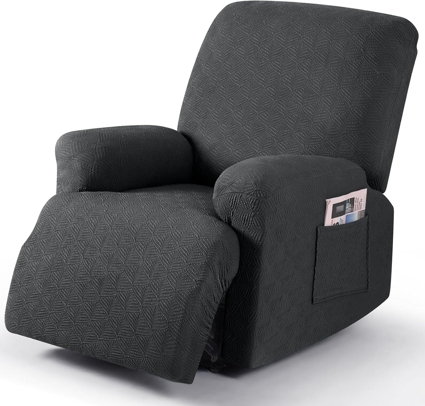Recliner Covers Recliner Chair Covers Reclining Couch Covers Sofa Slipcovers Stretch Soft Washable (Single-Seater, Cream)