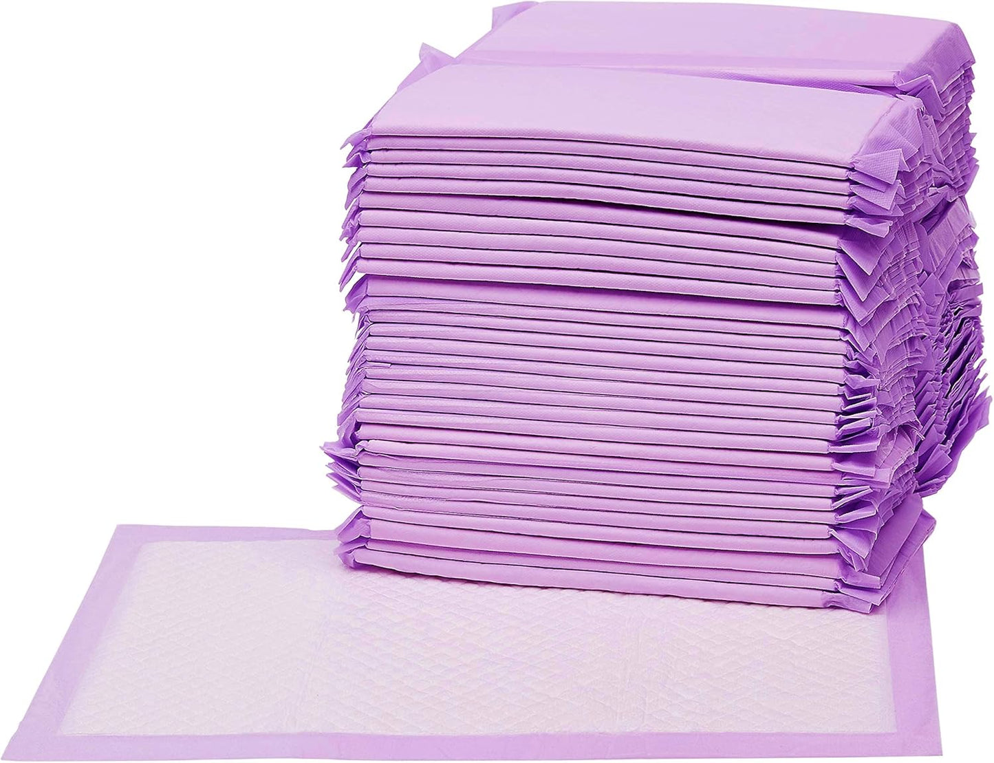 Basics Cat Pad Refills for Litter Box, Unscented, Pack of 40, Polyethylene, Purple and White