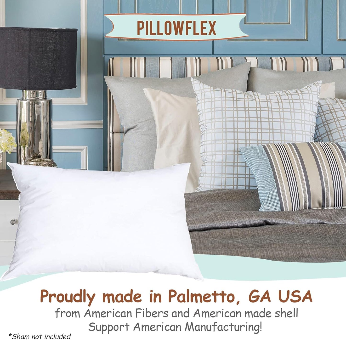 Synthetic Down Pillow Insert - 18x28 Down Alternative Pillow, Ultra Soft, Large Rectangle, Lumbar, Back, Sofa, Sleeping Pillow - 1 Decorative Pillow Form