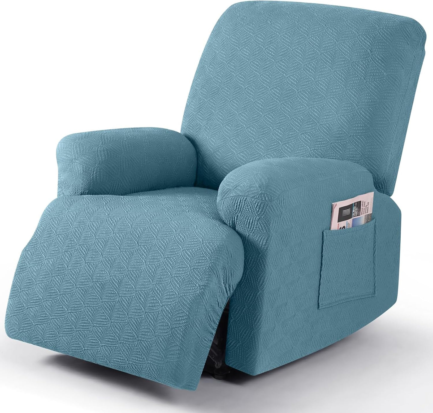 Recliner Covers Recliner Chair Covers Reclining Couch Covers Sofa Slipcovers Stretch Soft Washable (Single-Seater, Cream)
