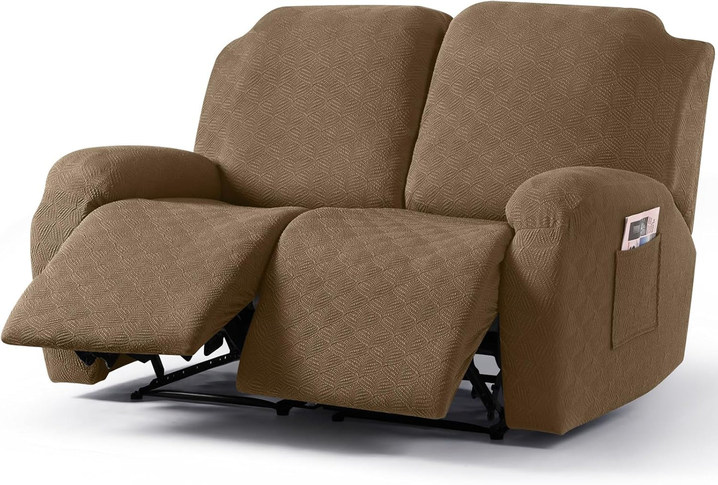 Recliner Covers Recliner Chair Covers Reclining Couch Covers Sofa Slipcovers Stretch Soft Washable (Single-Seater, Cream)
