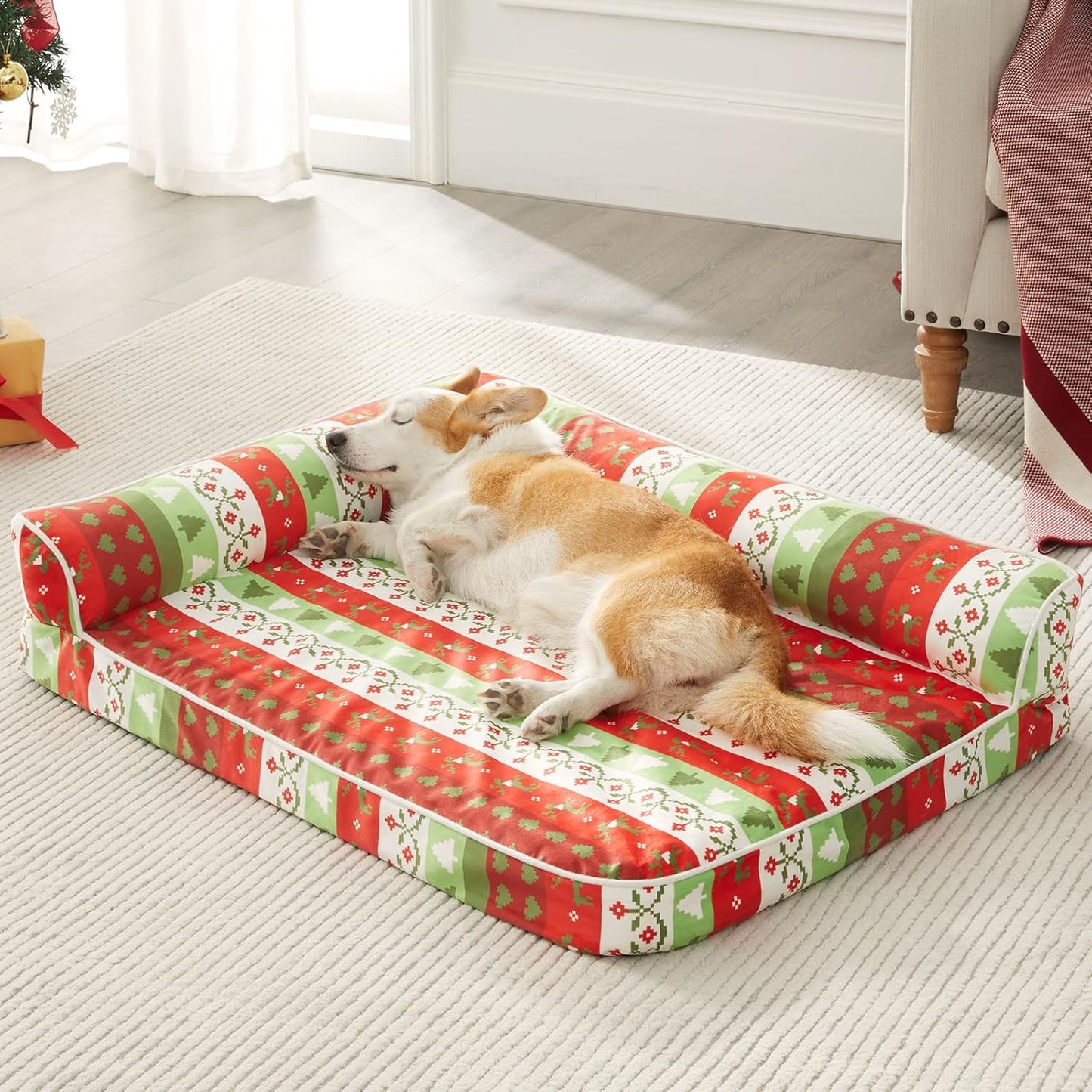 Orthopedic Dog Beds for Large Dogs-Waterproof Sofa Dog Bed with Removable Washable Cover, Large Dog Bed with Waterproof Lining and Nonskid Bottom,Pet Bed for Large Dogs