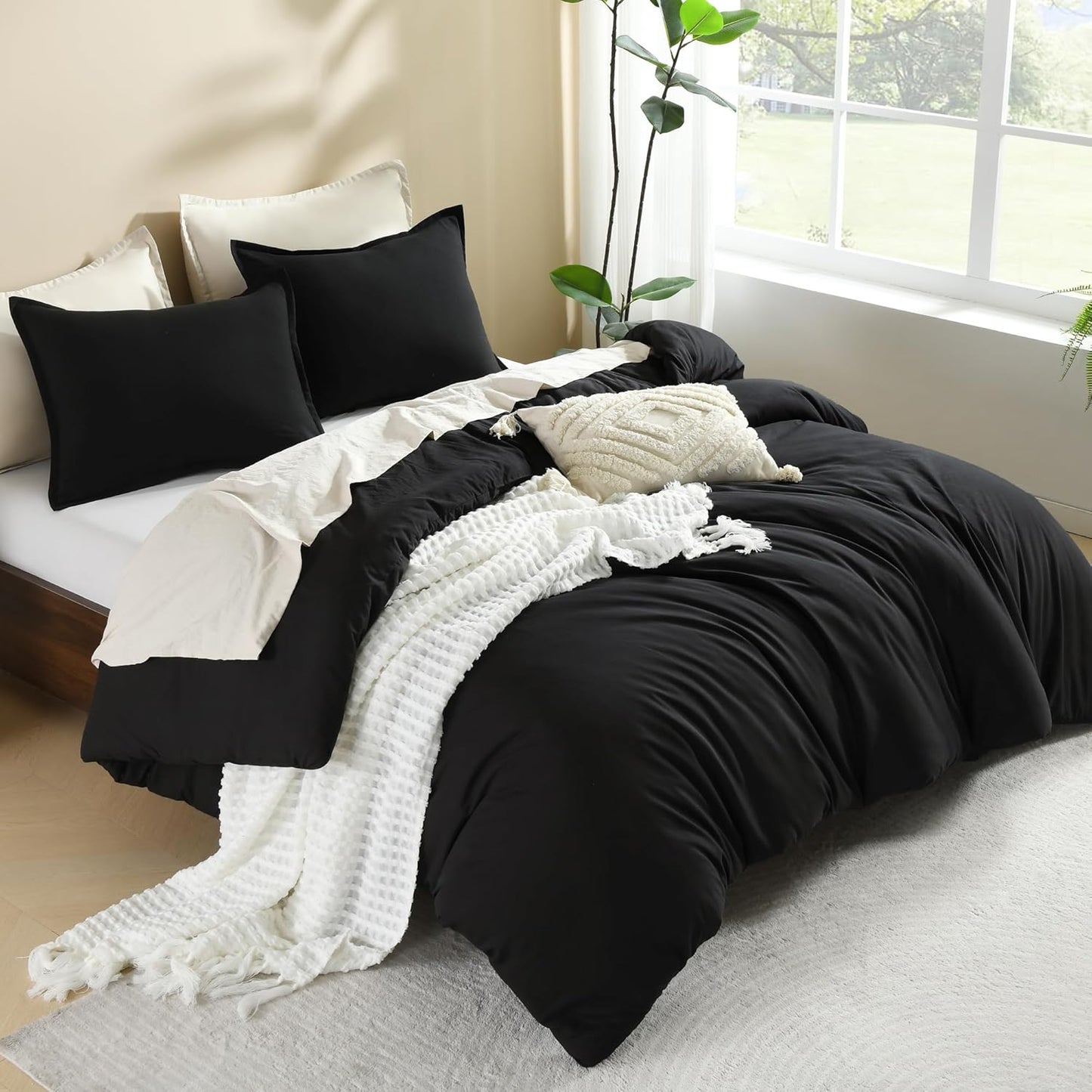 King Size Comforter Set Sage Green, 3 Pieces Lightweight Solid Comforter King Size, All Season Fluffy Down Alternative Comforter Bed Set Quilt Blanket