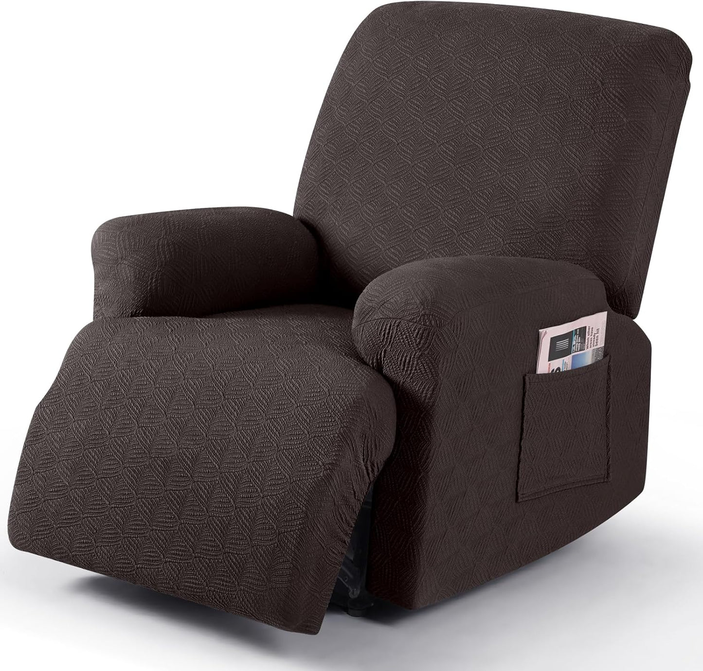 Recliner Covers Recliner Chair Covers Reclining Couch Covers Sofa Slipcovers Stretch Soft Washable (Single-Seater, Cream)