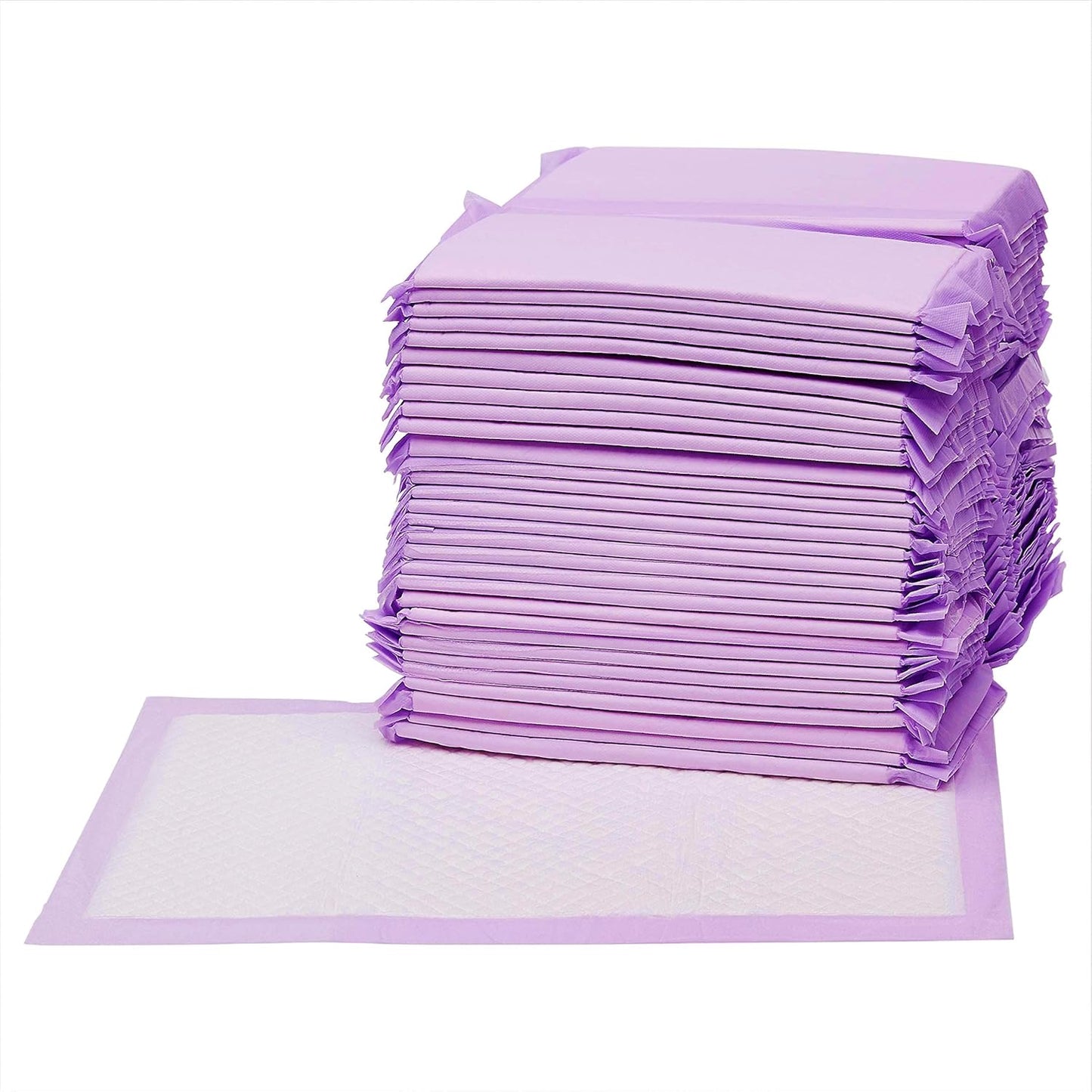 Basics Cat Pad Refills for Litter Box, Unscented, Pack of 40, Polyethylene, Purple and White