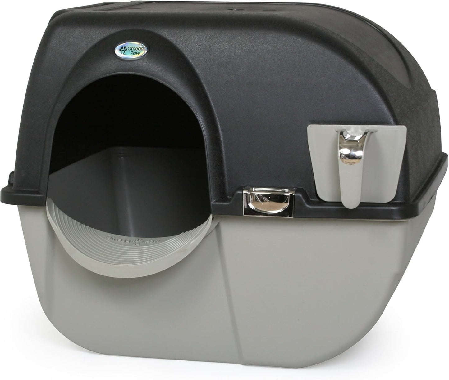 Self Cleaning Roll 'n Clean Litter Box, Midnight Black, Large (EL-RA20-1)