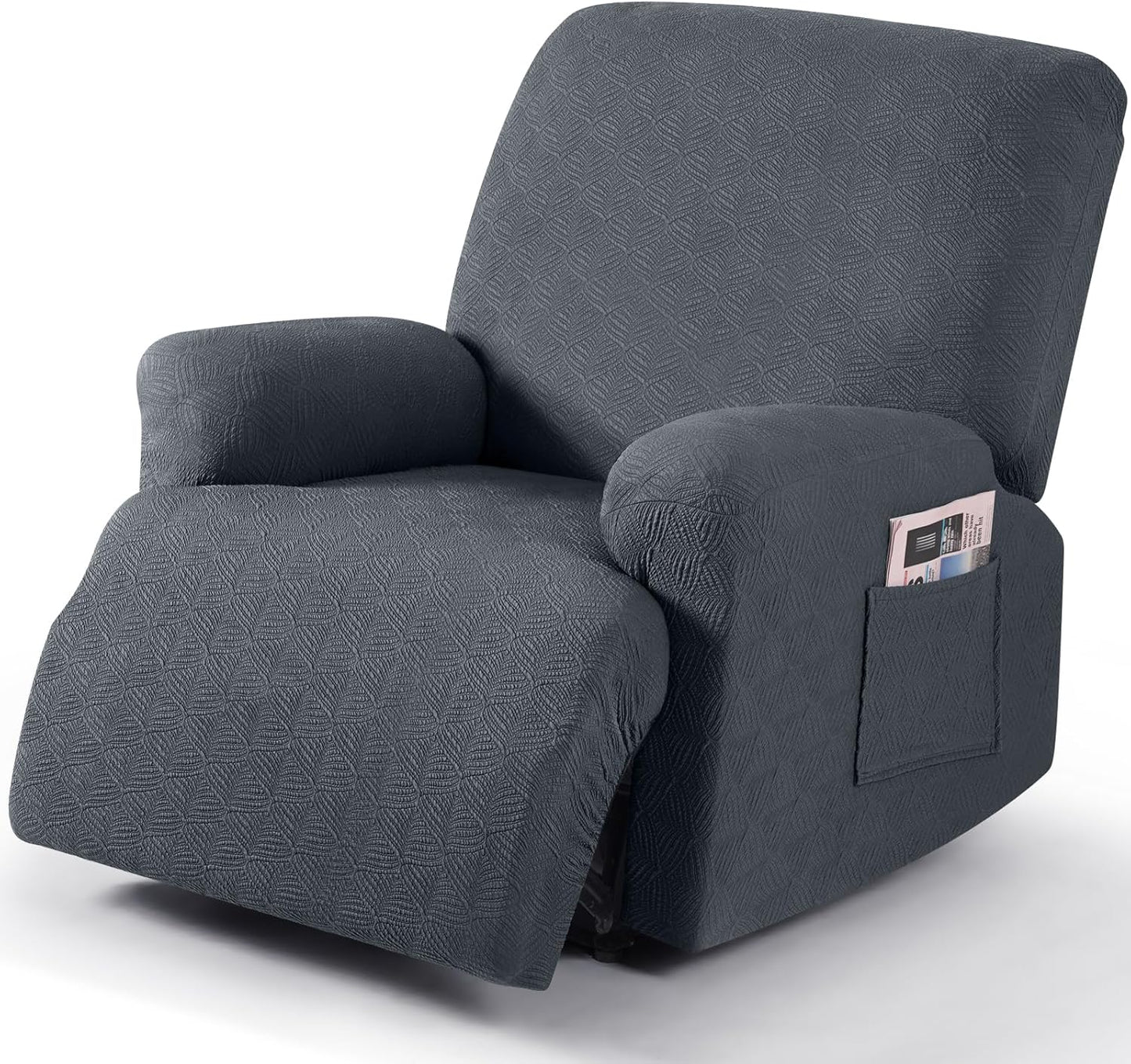 Recliner Covers Recliner Chair Covers Reclining Couch Covers Sofa Slipcovers Stretch Soft Washable (Single-Seater, Cream)