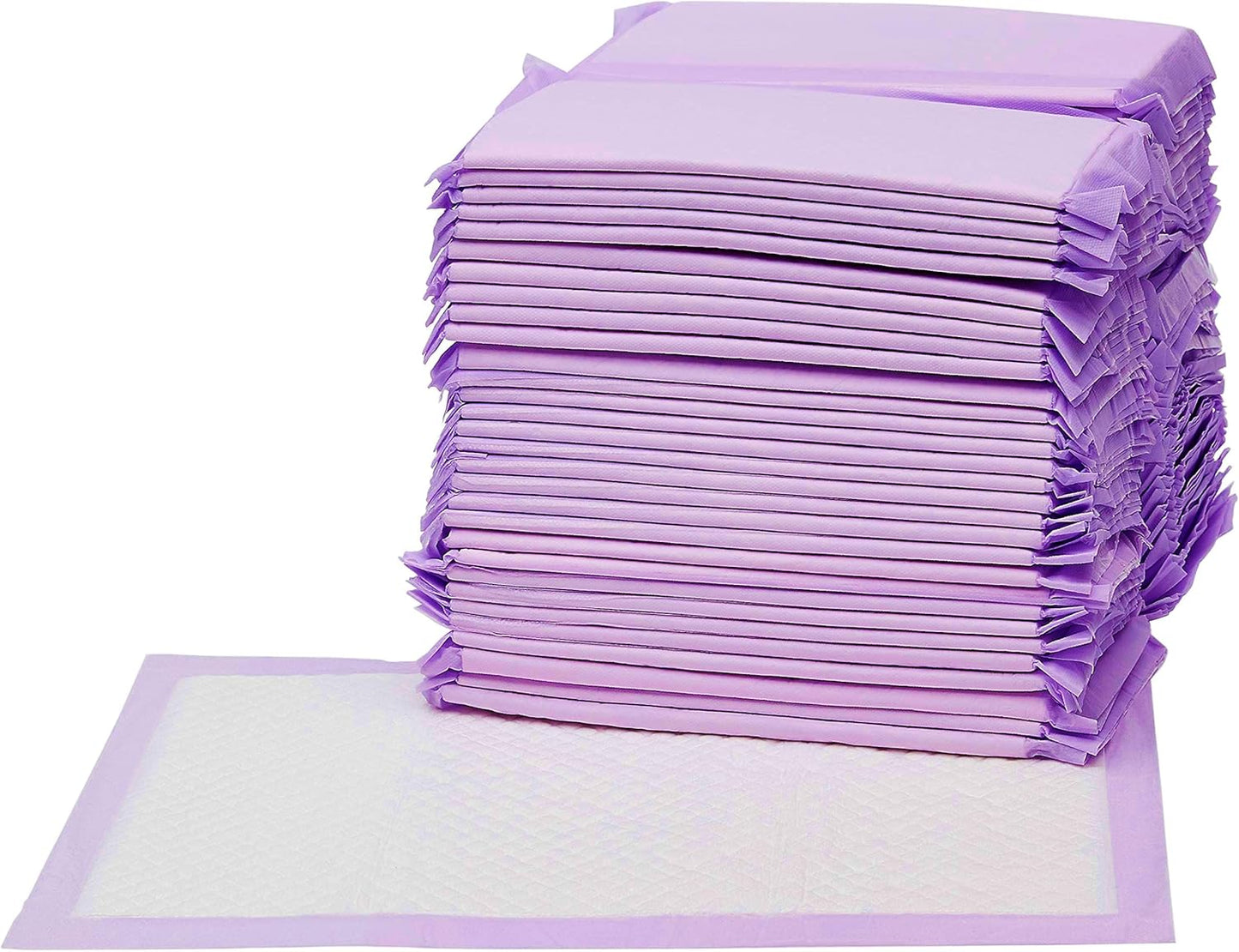 Basics Cat Pad Refills for Litter Box, Unscented, Pack of 40, Polyethylene, Purple and White