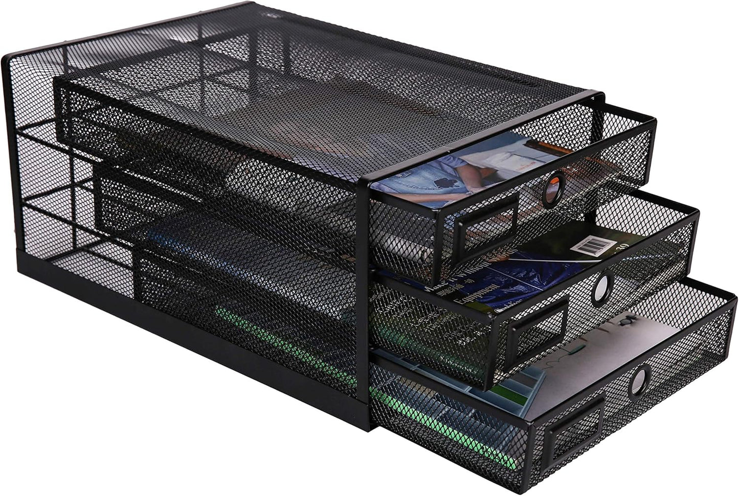 Paper Sorter 3 Tier Drawers A4 / Multifunctional Desk Organiser/Letter Tray - Documents, Magazines, Notebooks and Letters