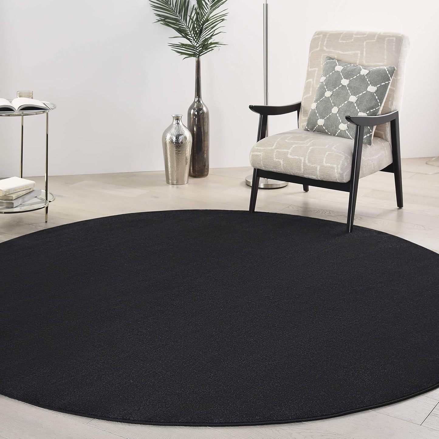 Lndoor/Outdoor Ivory Beige 8' x 10' Area Rug, Easy Cleaning, Non Shedding, Bed Room, Living Room, Dining Room, Backyard, Deck, Patio (8x10)