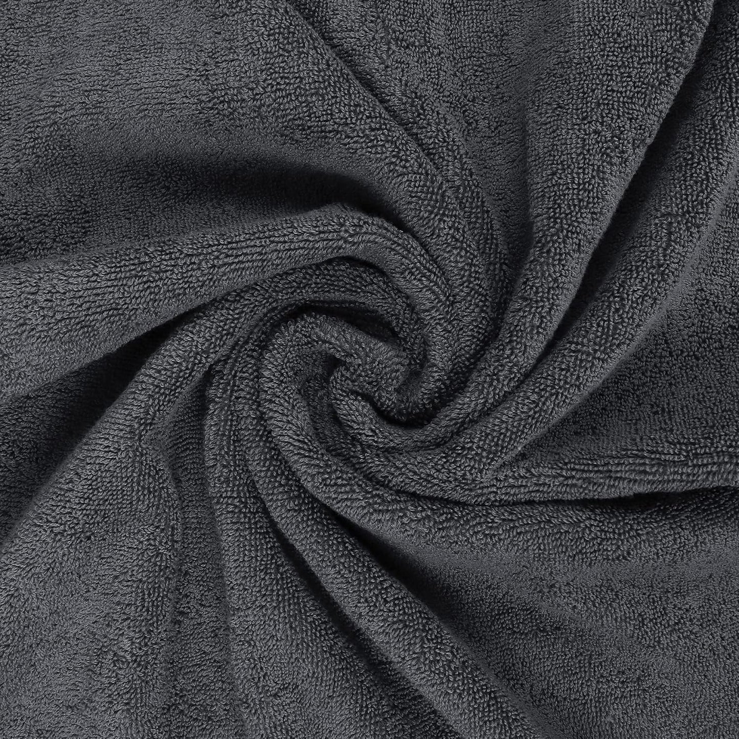 4 Pack Premium Bath Towels Set, (27 x 54 Inches) 100% Ring Spun Cotton 600GSM, Lightweight and Highly Absorbent Quick Drying Towels, Perfect for Daily Use (Grey)