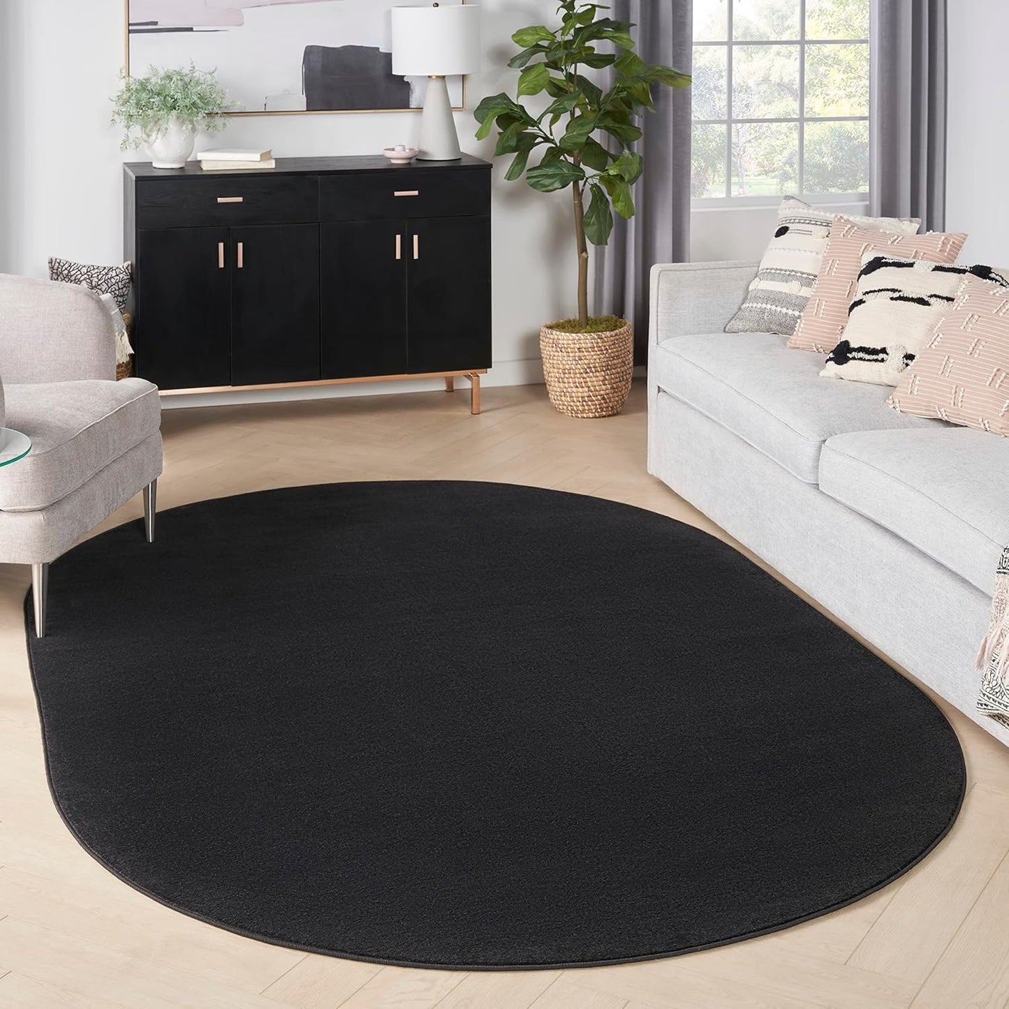 Lndoor/Outdoor Ivory Beige 8' x 10' Area Rug, Easy Cleaning, Non Shedding, Bed Room, Living Room, Dining Room, Backyard, Deck, Patio (8x10)