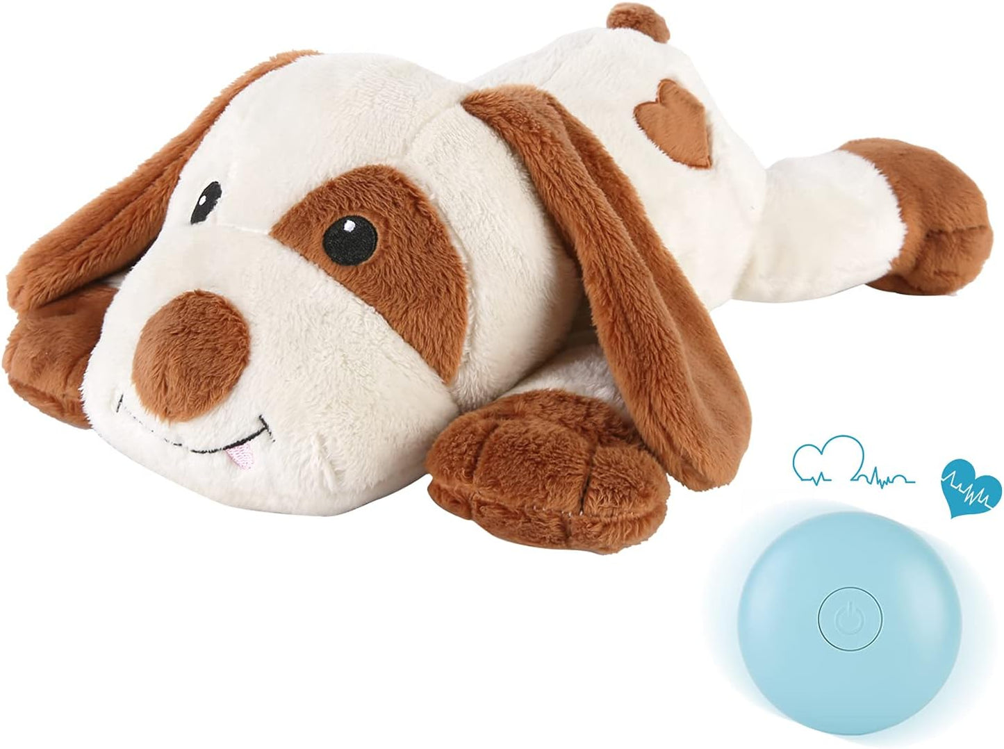 Heartbeat Puppy Toy, Comfort Cuddler Pillow, Dog Anxiety Relief Calming Aid,Heartbeat Stuffed Toy for Dogs,Puppy Heartbeat Toy Sleep Aid,Dog Heartbeat Toy for Pet