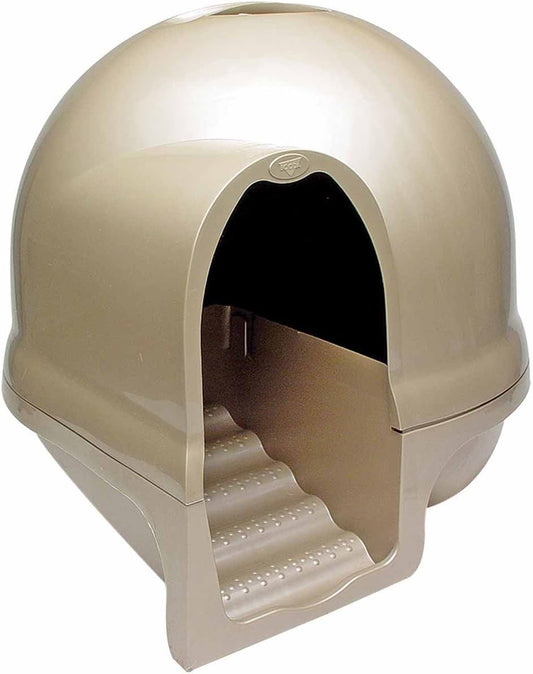 Cat Litter Box Dome (Made in the USA with 95% Recycled Materials)- Titanium, Made in USA