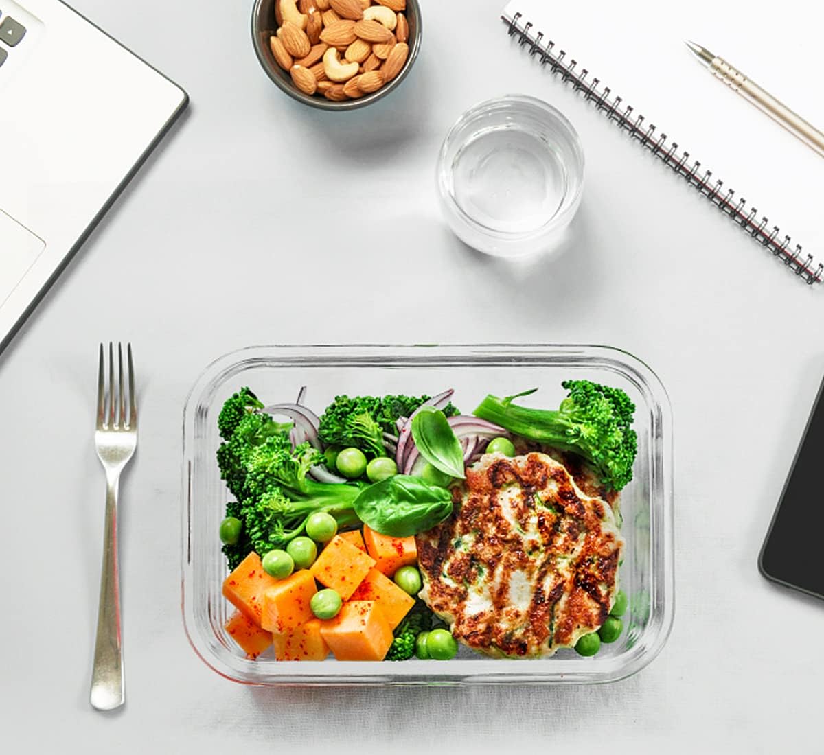 30 Pieces Glass Food Storage Containers with Snap Locking Lids,Glass Meal Prep Containers Set - Airtight Lunch Containers, Microwave, Oven, Freezer and Dishwasher