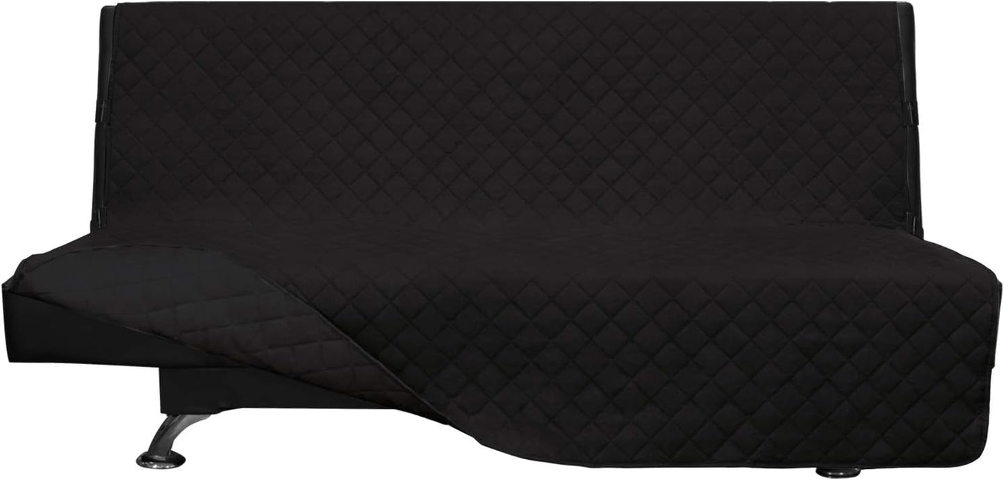 Reversible Couch Cover for 3 Cushion Couch Sofa Cover for Dogs Water Resistant Furniture Protector Cover with Foam Sticks Elastic Straps for Pet Cat (Sofa, Dark Blue/Light Blue)
