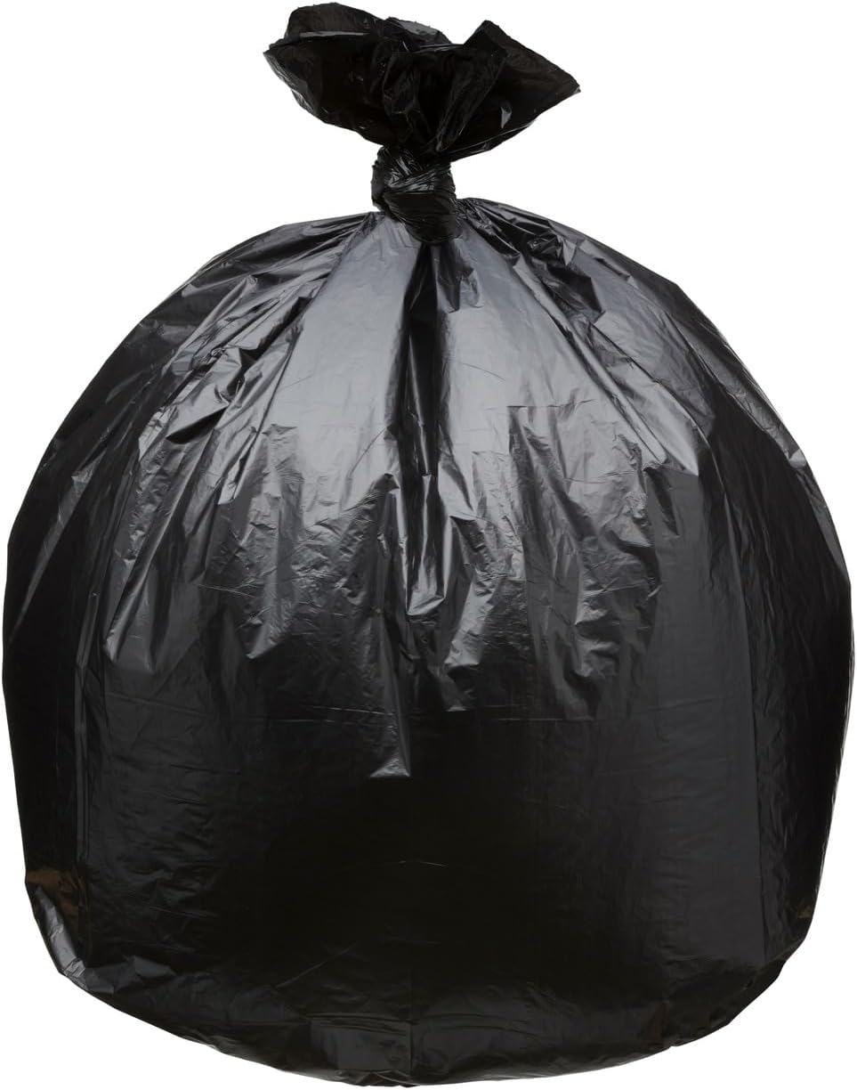 45 Gallon Garbage Trash Bag 40X46" 1.2 Mil Black 100 Count Can Liner Bulk 40 Gallon 41 Gallon 42 Gallon 43 Gallon 44 Gallon Made in USA