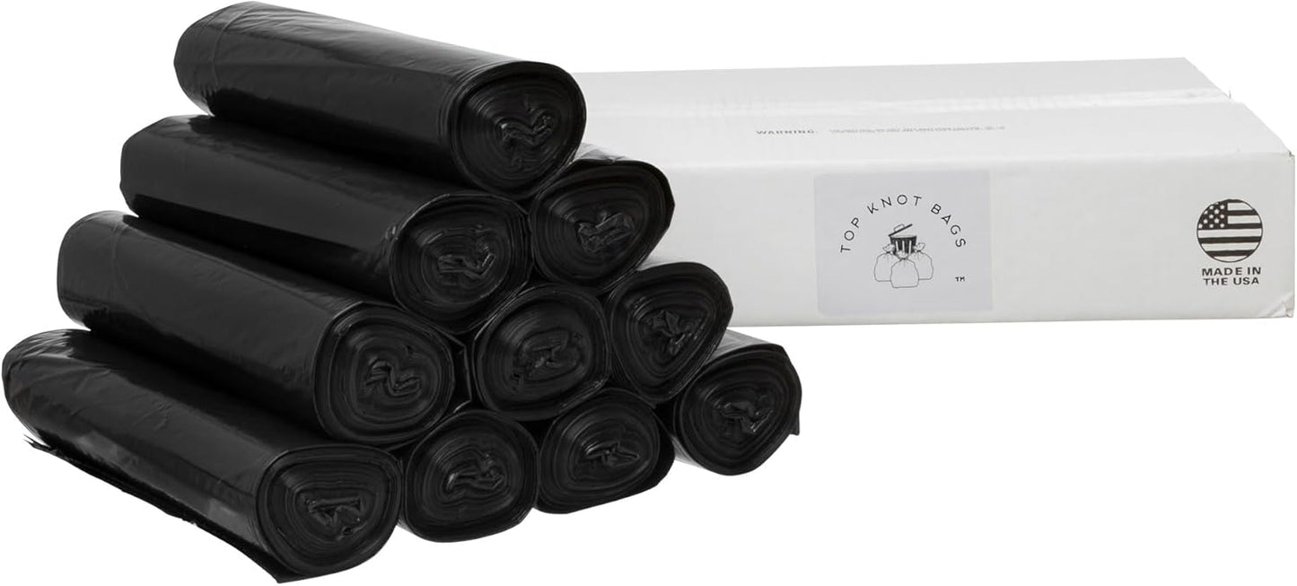 45 Gallon Garbage Trash Bag 40X46" 1.2 Mil Black 100 Count Can Liner Bulk 40 Gallon 41 Gallon 42 Gallon 43 Gallon 44 Gallon Made in USA