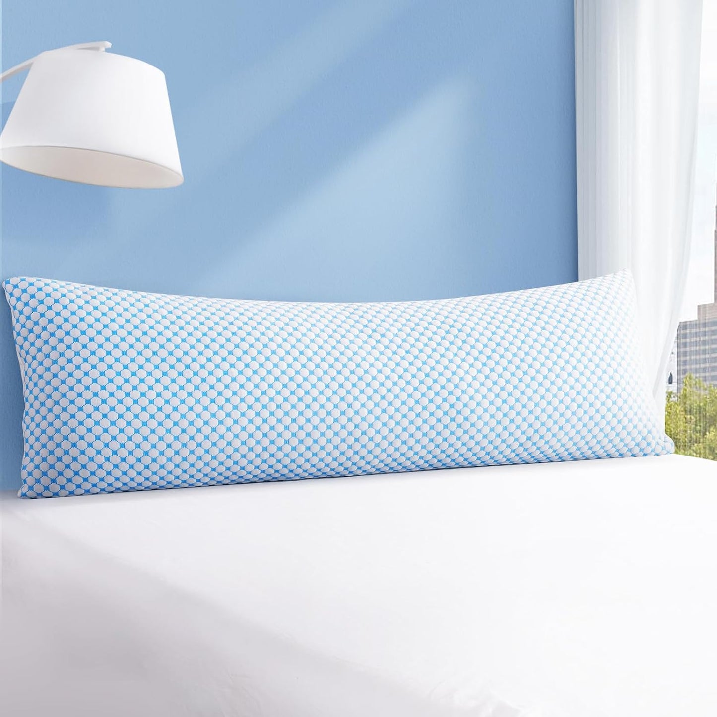 Firm Pillow Shredded Memory Foam(Adjustable Loft), Cooling Breathable for Sleeping Queen Size 2 Pack