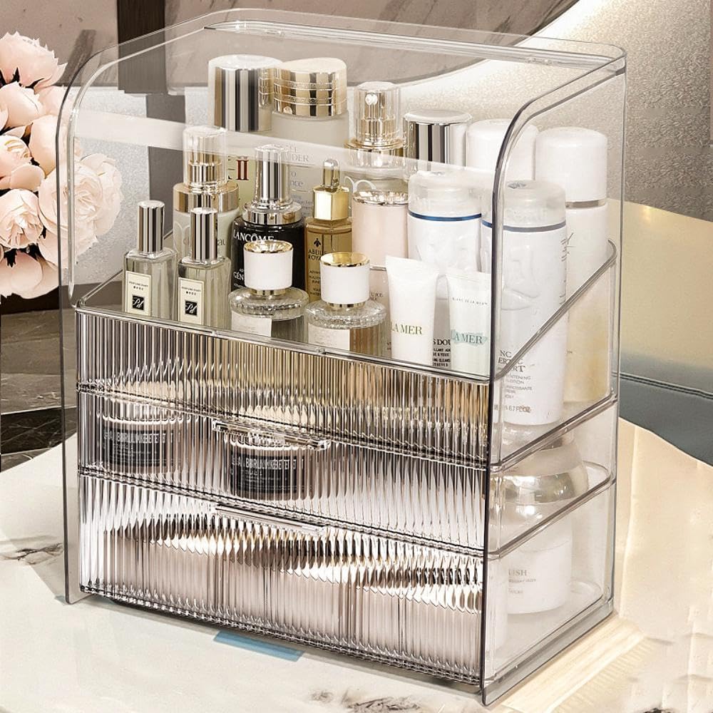 Makeup Organizer Countertop Large Cosmetic Display Cases Cosmetic Organizer Skin care Organizer