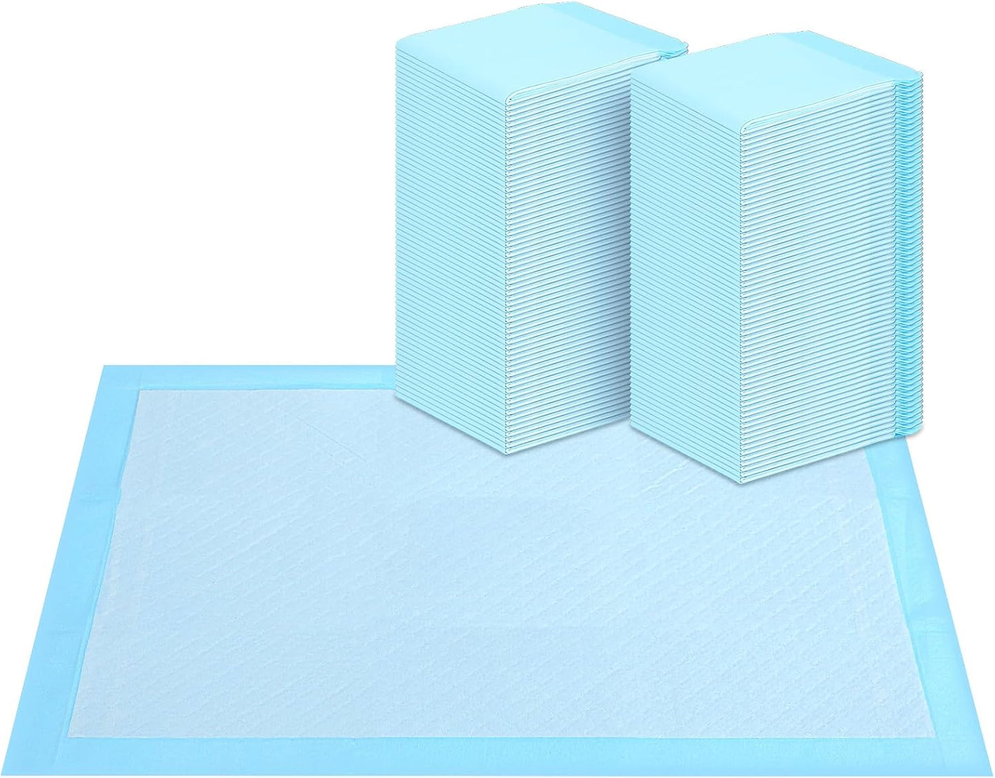 Super Absorbent Waterproof Dog and Puppy Pet Training Pad, Housebreaking Pet Pad,Blue (30"X36"(100PCS))