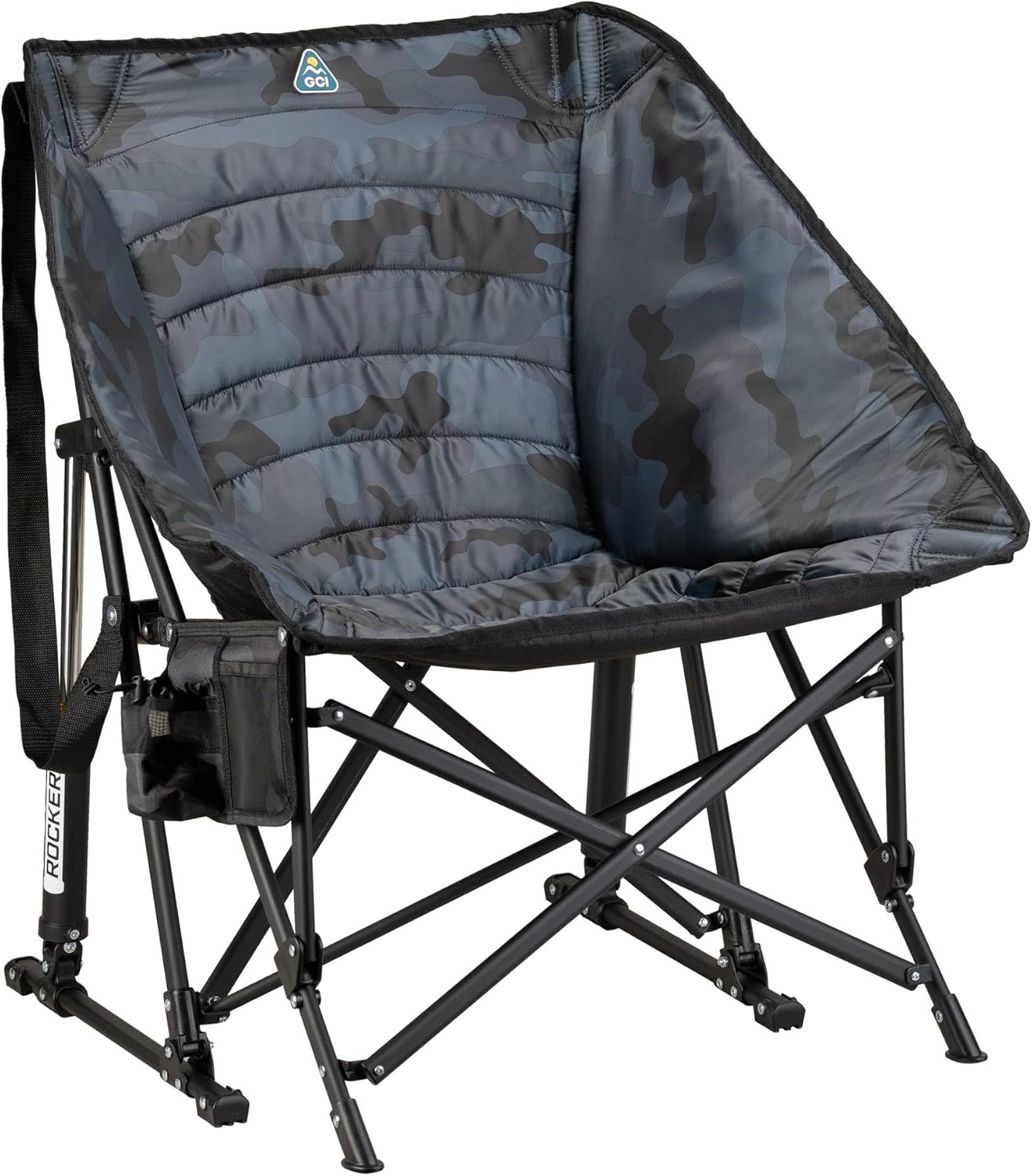 Outdoor Rocking Chair with SunShade Canopy