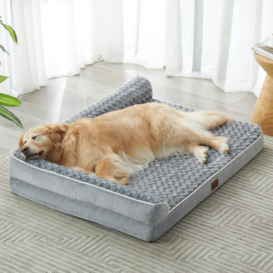 Orthopedic Dog Beds for Large Dogs-Waterproof Sofa Dog Bed with Removable Washable Cover, Large Dog Bed with Waterproof Lining and Nonskid Bottom,Pet Bed for Large Dogs