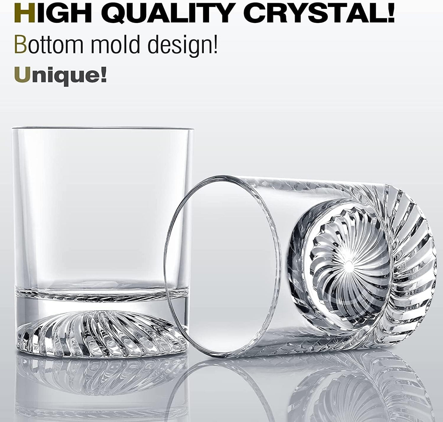Whiskey Glasses Old Fashioned Glasses Set of 6 12oz Rocks Glasses Gift for Men Women Drinking Bourbon Scotch Cocktails Rum Cognac Vodka at Home Bar